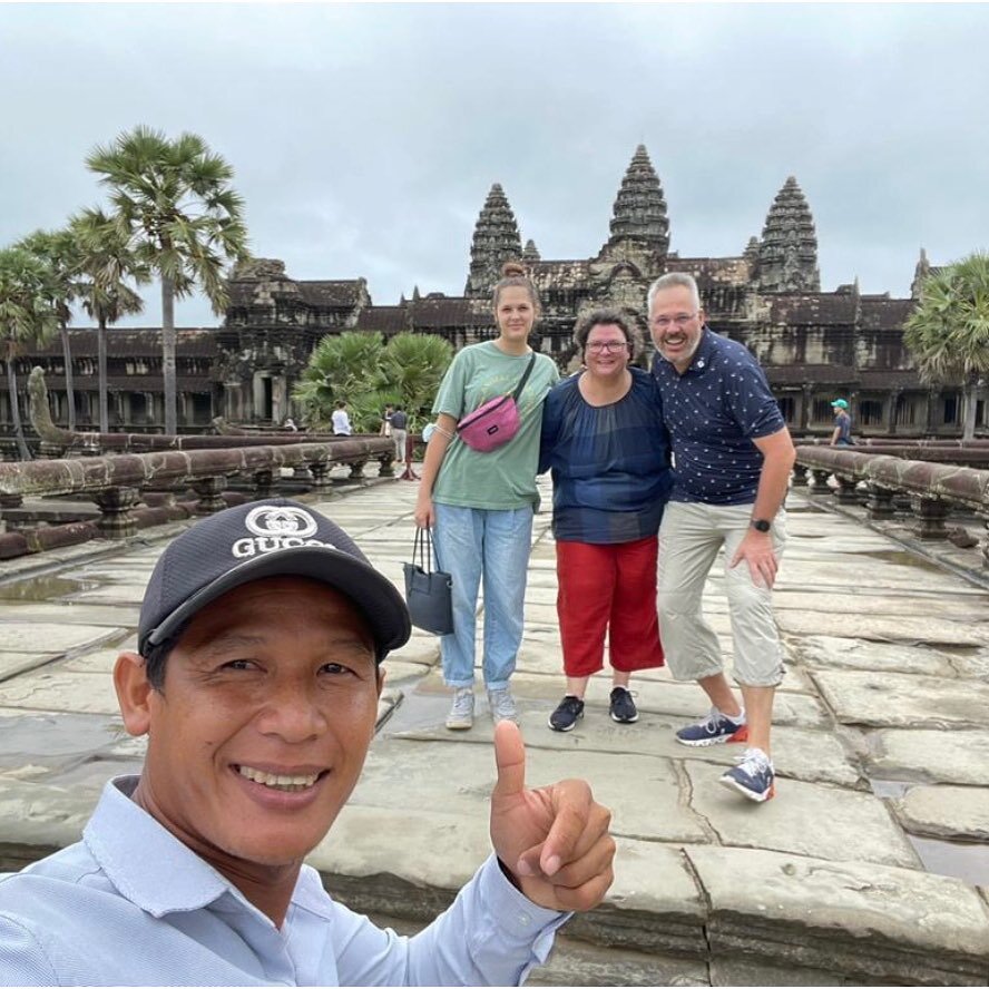 I&rsquo;m very happy to meet many people from countries. Thank you for helping me my business! #tuktukroben #angkorwat #angkorwatdriver