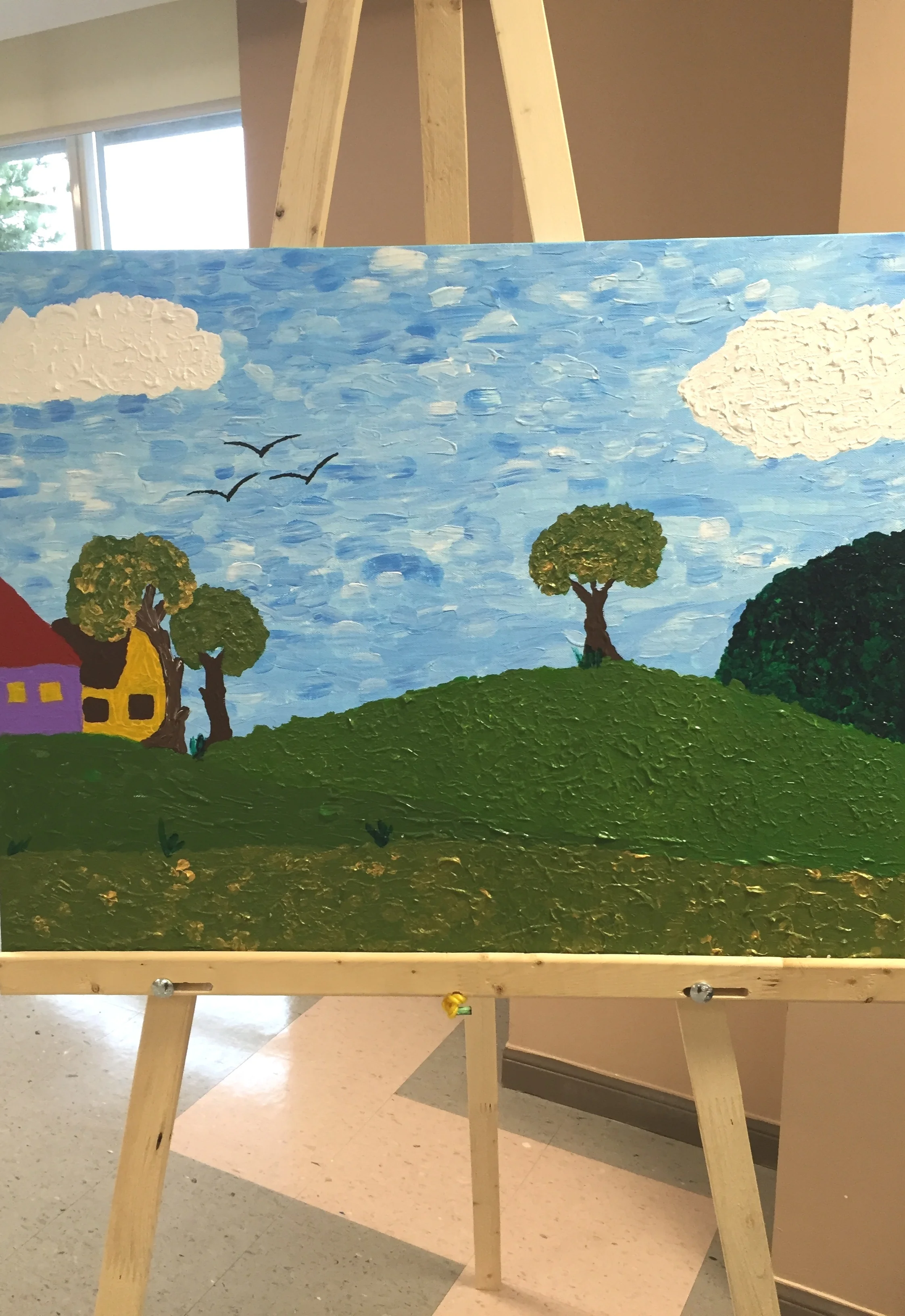 Scenery( Acrylic on Canvas) By A. A.