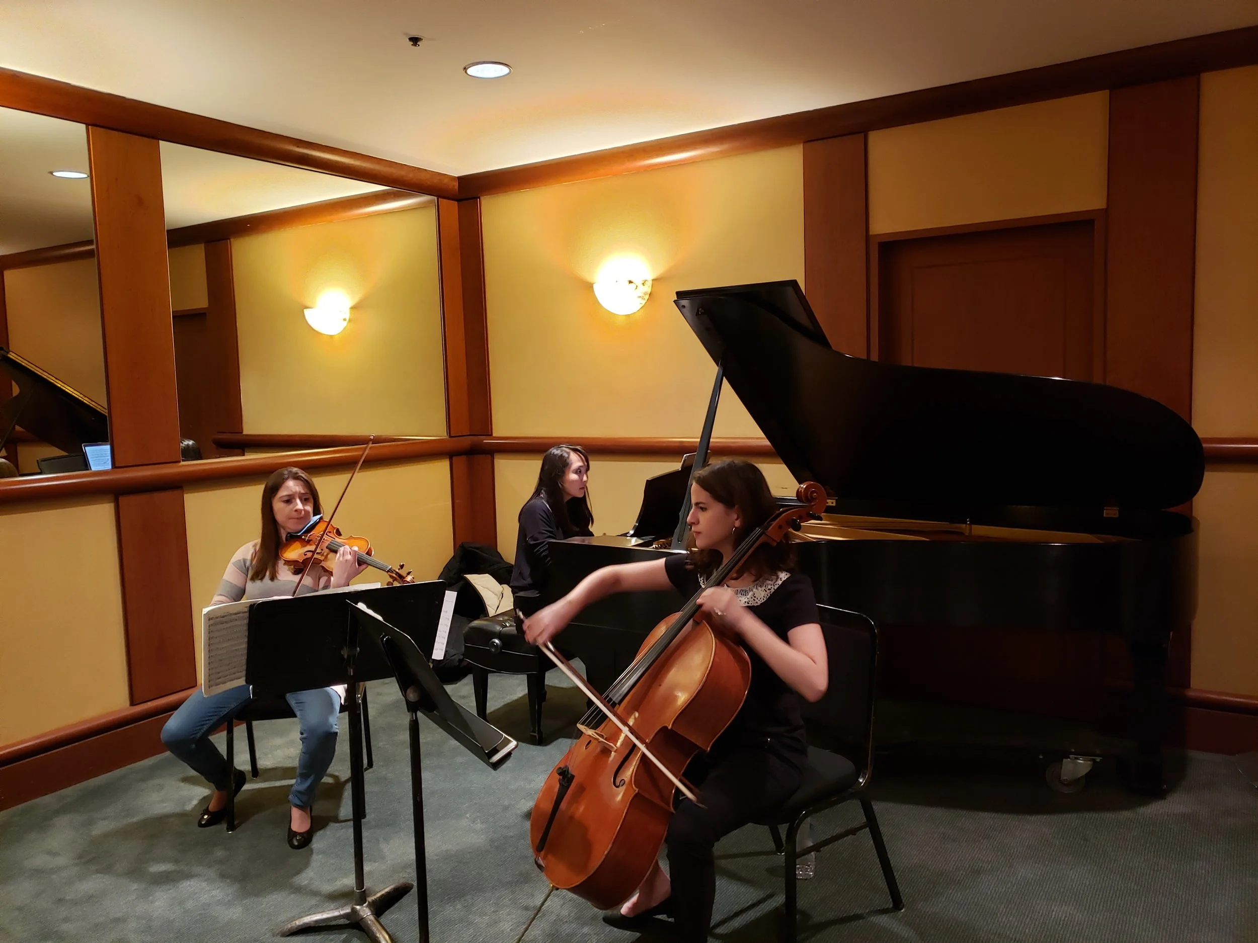 Our first workshop with Bay Area composers Emma Logan and Julie Barwick of Helia Music Collective at Davies Hall. April 15, 2019