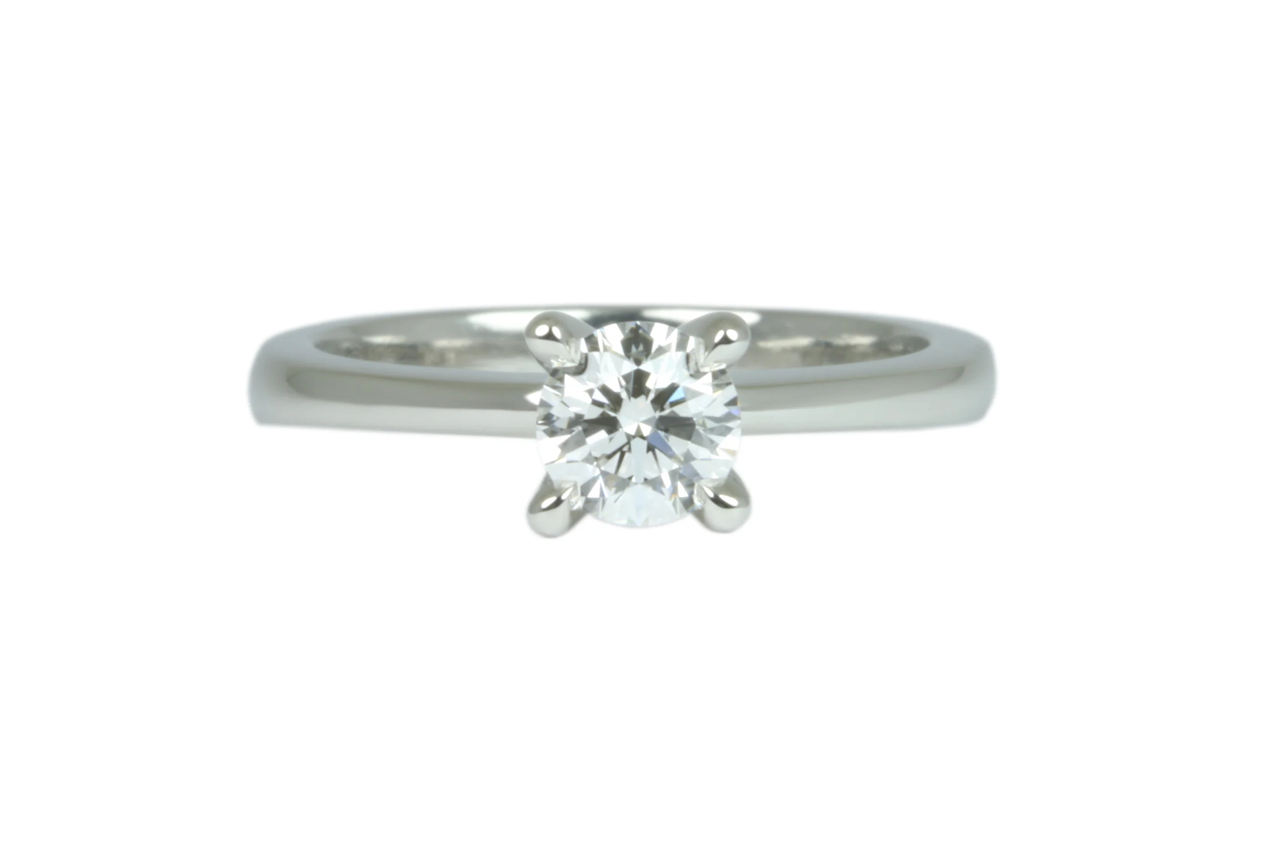 Classic 4 Claw .51 Carat Diamond Engagement Ring