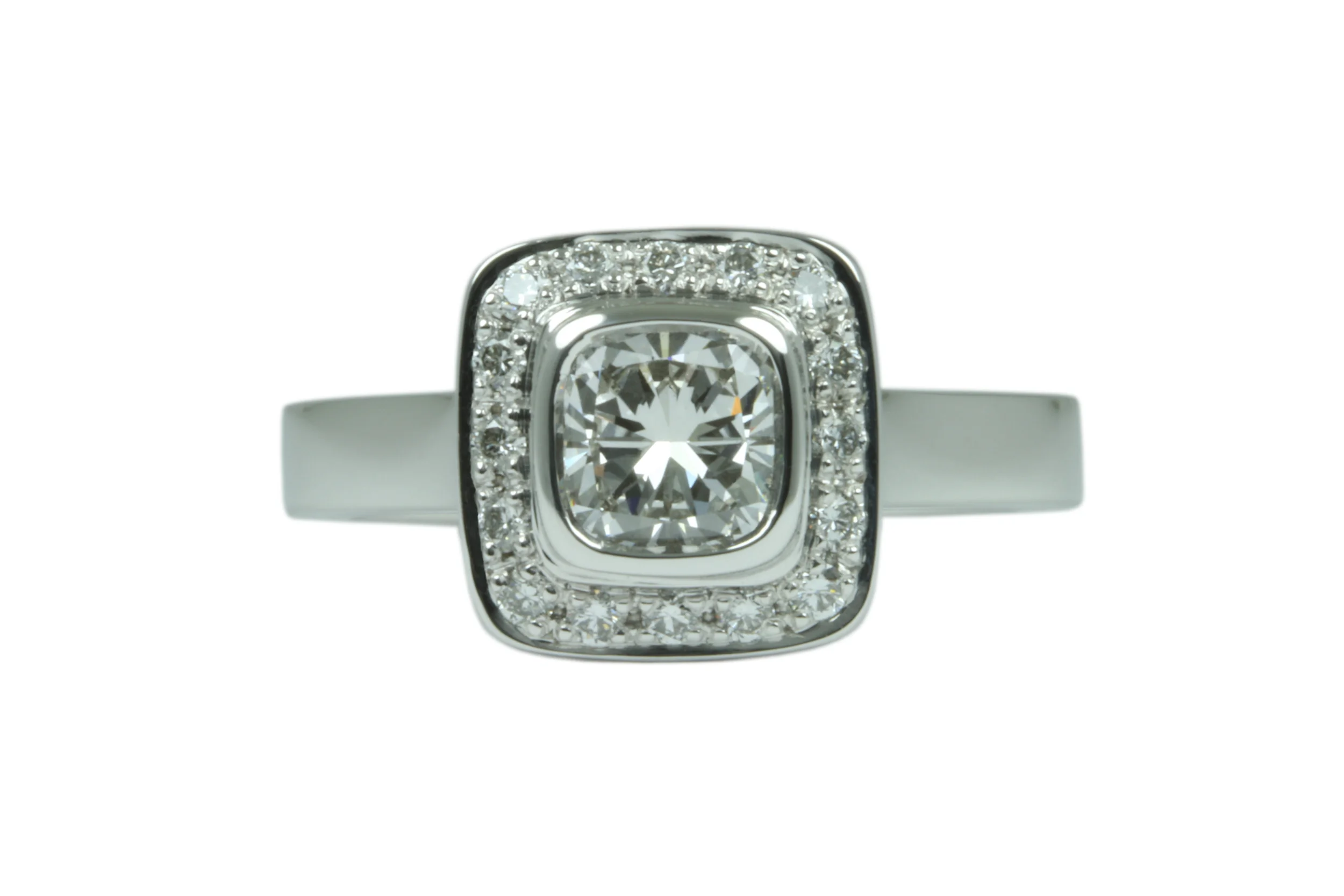 .7 Carat Cushion Cut Diamond Engagement Ring