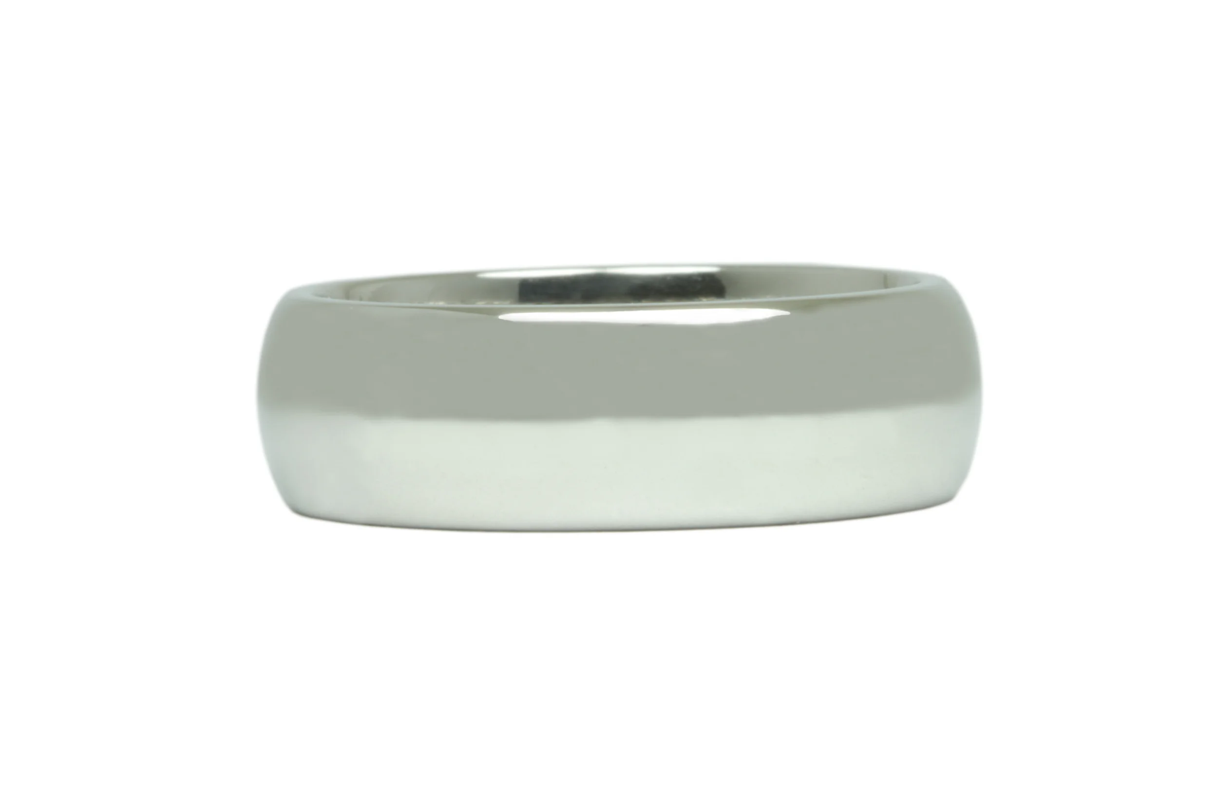 7mm Half Round Men's Wedding Ring in Platinum