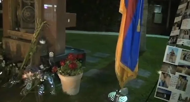 Tribute at St, Mary's church for Allen Yekikian and Sosé Thomassian.