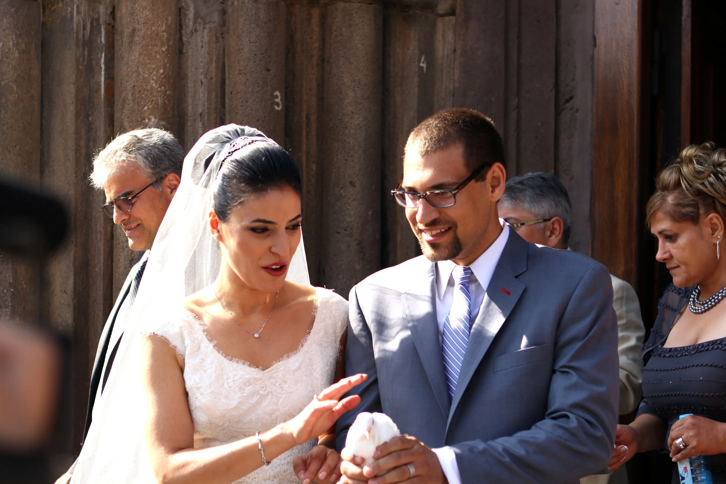 Sose and Allen's wedding in Kecharis Monastery
