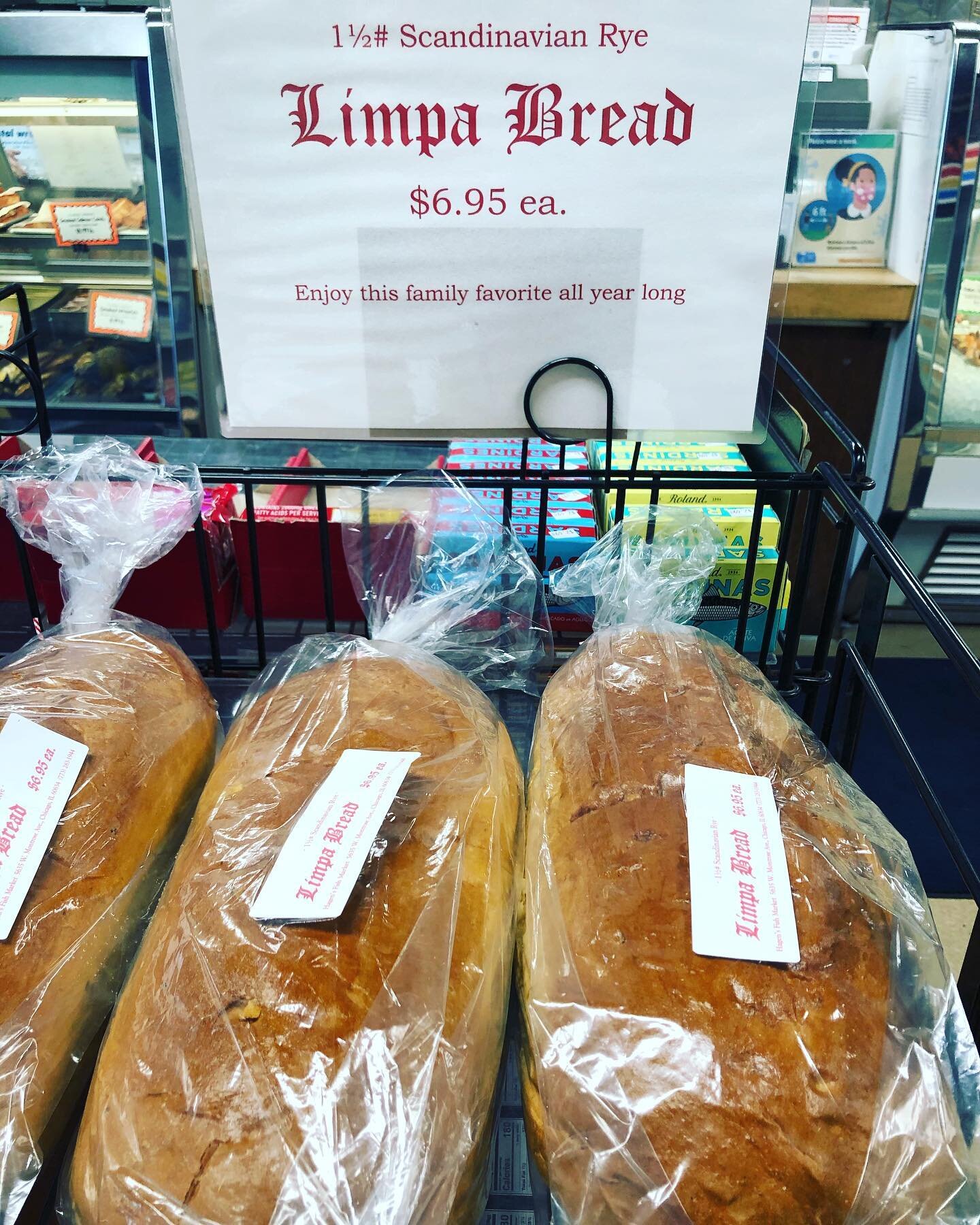 Limpa bread is in the house! 🙌🙌 #scandinavianholiday #limpa #hagensfishmarket