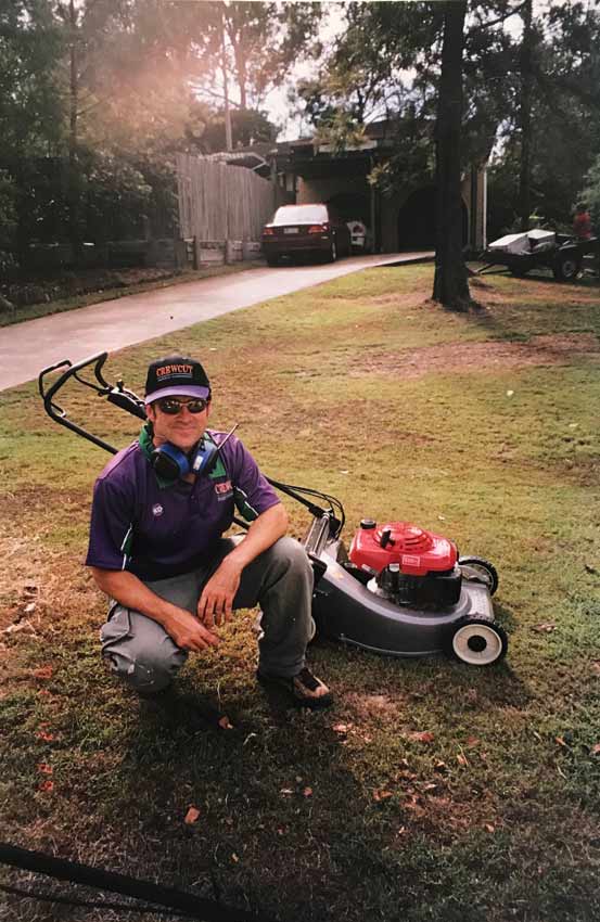 A picture of me back when Crewcut was the new lawn mowing franchise on the block