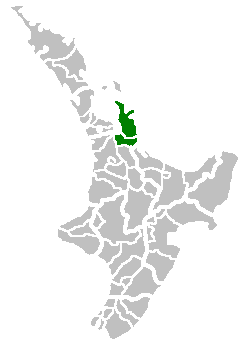 Hauraki and Coromandel map