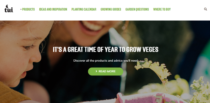 Tui Garden website