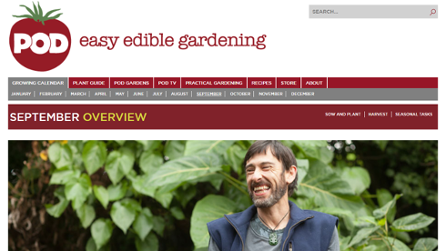 Pod Gardening website