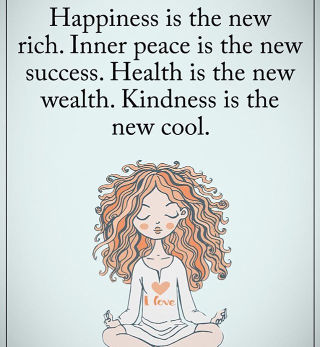 Reposting @powerofpositivity:⠀
...⠀
&quot;Double TAP if you agree.⠀
⠀
Happiness is the new rich. Inner peace is the new success. Health is the new wealth. Kindness is the new cool.⠀
#powerofpositivity⠀
⠀
#inspirationalquotes #quotes #positivethinking