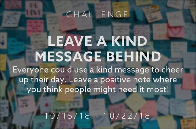 The latest Weekly beHuman Challenge is out!

Take the #PayItForward challenge &amp; leave a kind message behind for a stranger. Share your message on #beHuman to inspire other to do the same.

Download beHuman in the App Store today. 
Pledge, Post &a