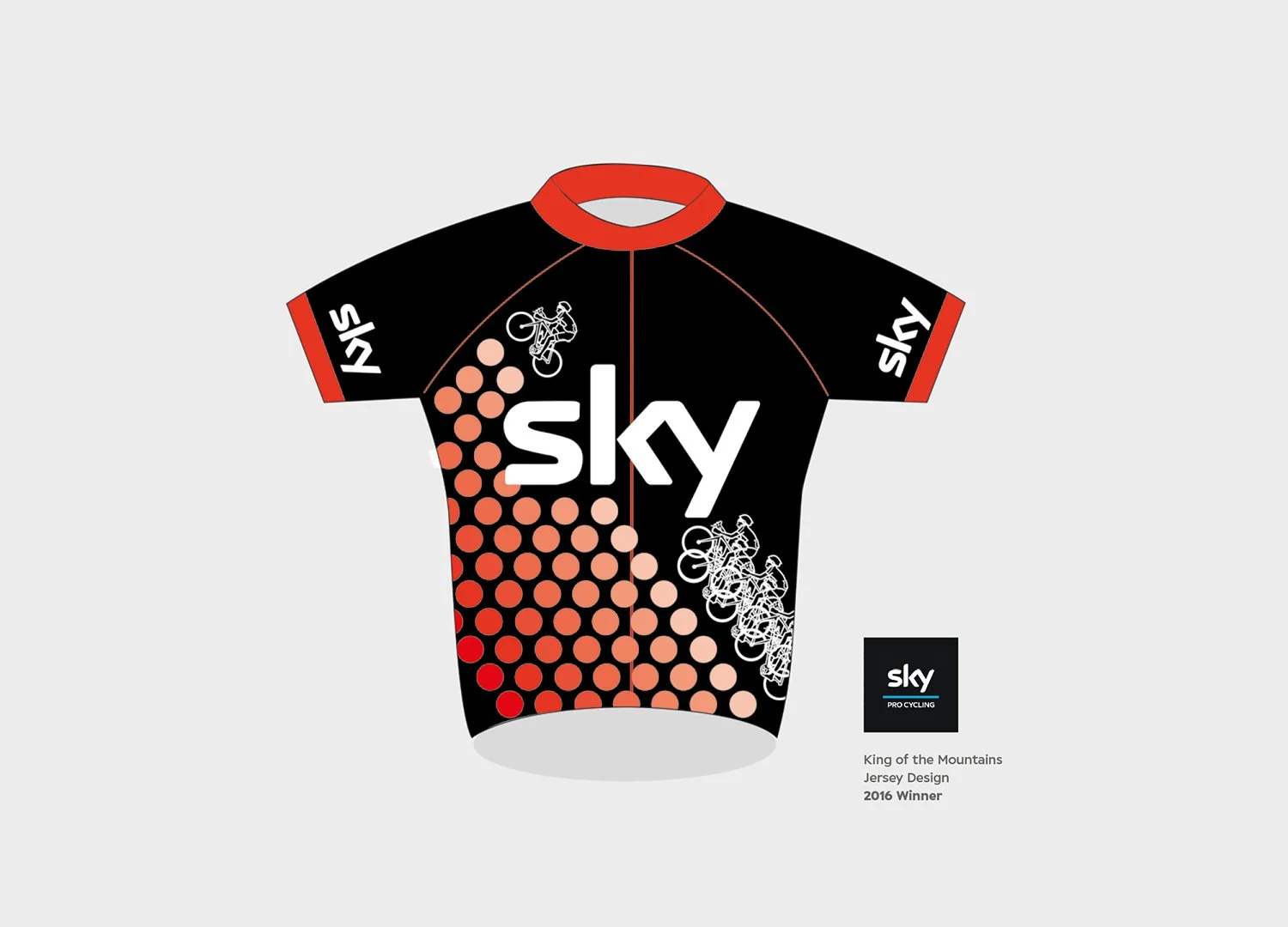   King of The Mountain Jersey Competition  Design Team Sky King of The Mountain Jersey.   Result  Winning design  