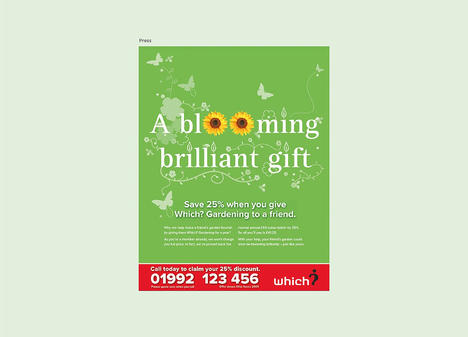   Which? Magazine Press Ad  