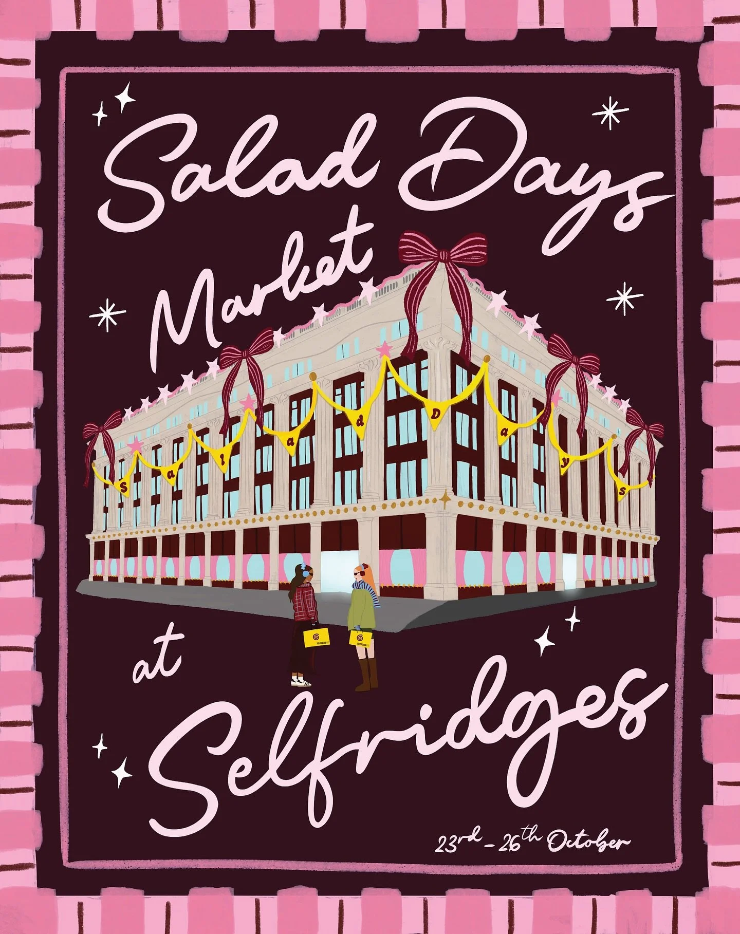 SURPRISE&hellip;JOIN ME AT SELFRIDGES!!!!💫🌷🍒✨💖 I am soooo excited to say that I&rsquo;ll be returning to the iconic Selfridges for a 4-day pop-up later this month @saladdaysmarketlondon !!! After keeping things under wraps for a while, I can fina