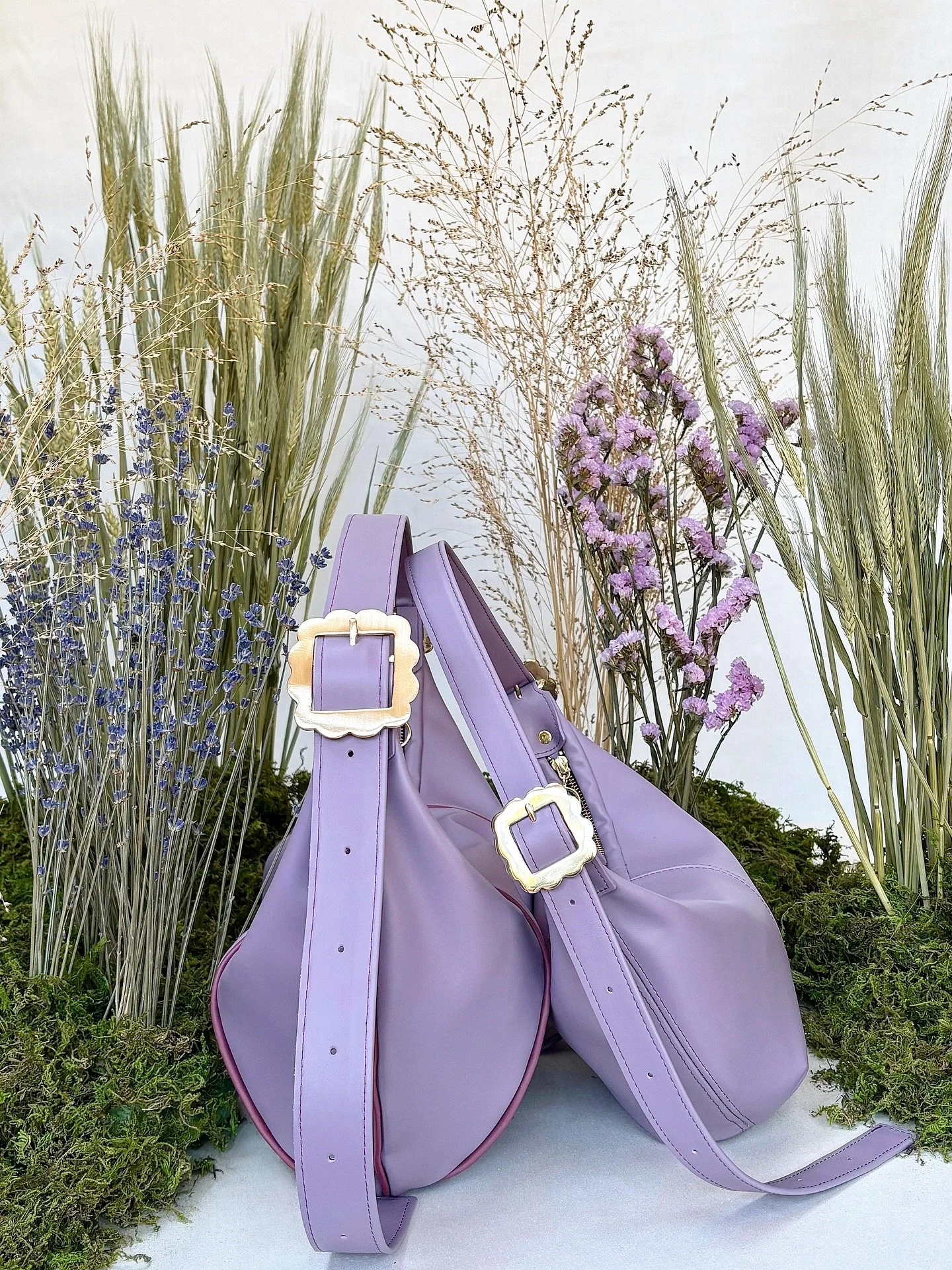Say hello to&hellip; Lavender! Spring has finally arrived and with it, a new selection of stunning deadstock leathers. Lavender is just one of the dreamy new shades landing on Friday 3rd April at @saladdaysmarketlondon inside the iconic Battersea Pow