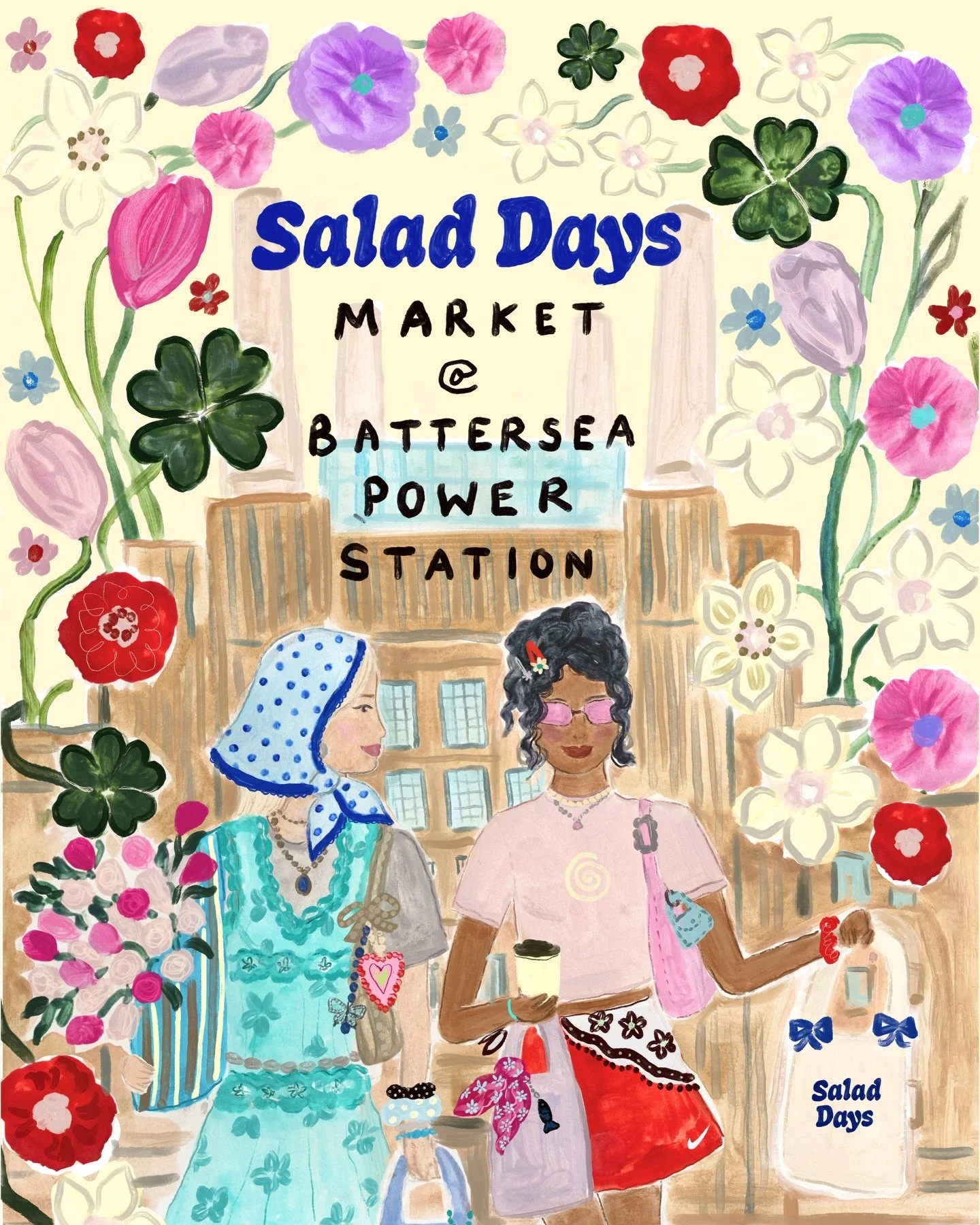 ONE WEEK TODAY BABES! On Friday 3rd April I&rsquo;ll be back with the one and only @saladdaysmarketlondon inside Battersea Power Station!!!! As a born and bred South London girl, this is such an iconic building to be popping up inside!! 

You&rsquo;l