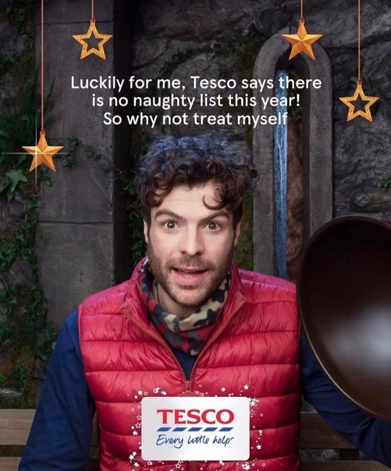 @jordannorth1 for @tescofood Absolutely no naughty list for him this year after an incredible runner&rsquo;s up place in #imacelebrity

MUA @astonmakeupartist 

Fab production &amp; film team and always fun with brilliant @somethinelsesocial 🌟