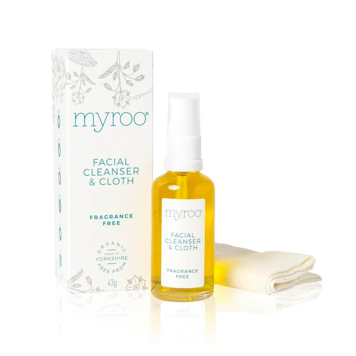 Myroo Skincare Facial Cleanser And Cloth.jpg