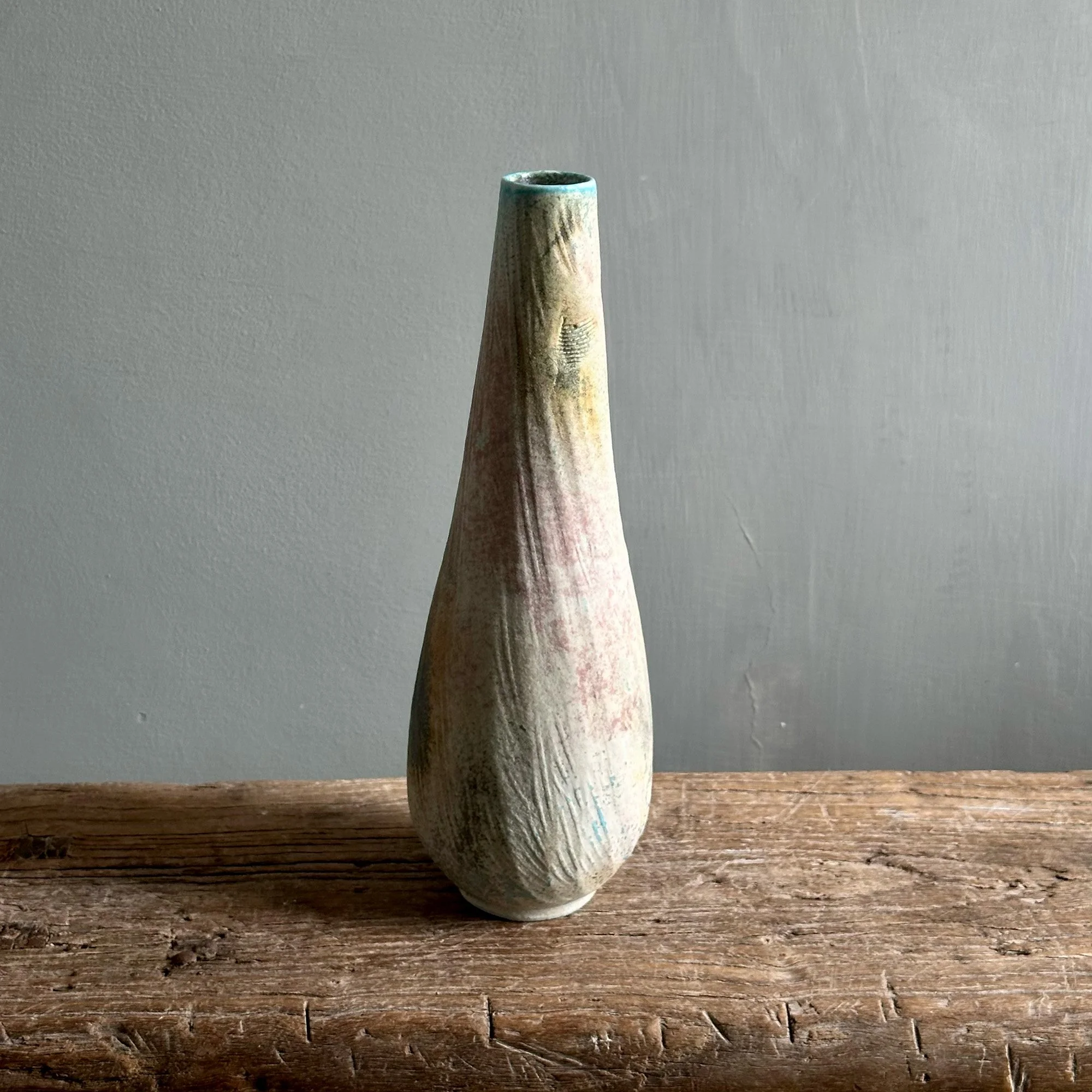 Summer Tall Carved Vase I