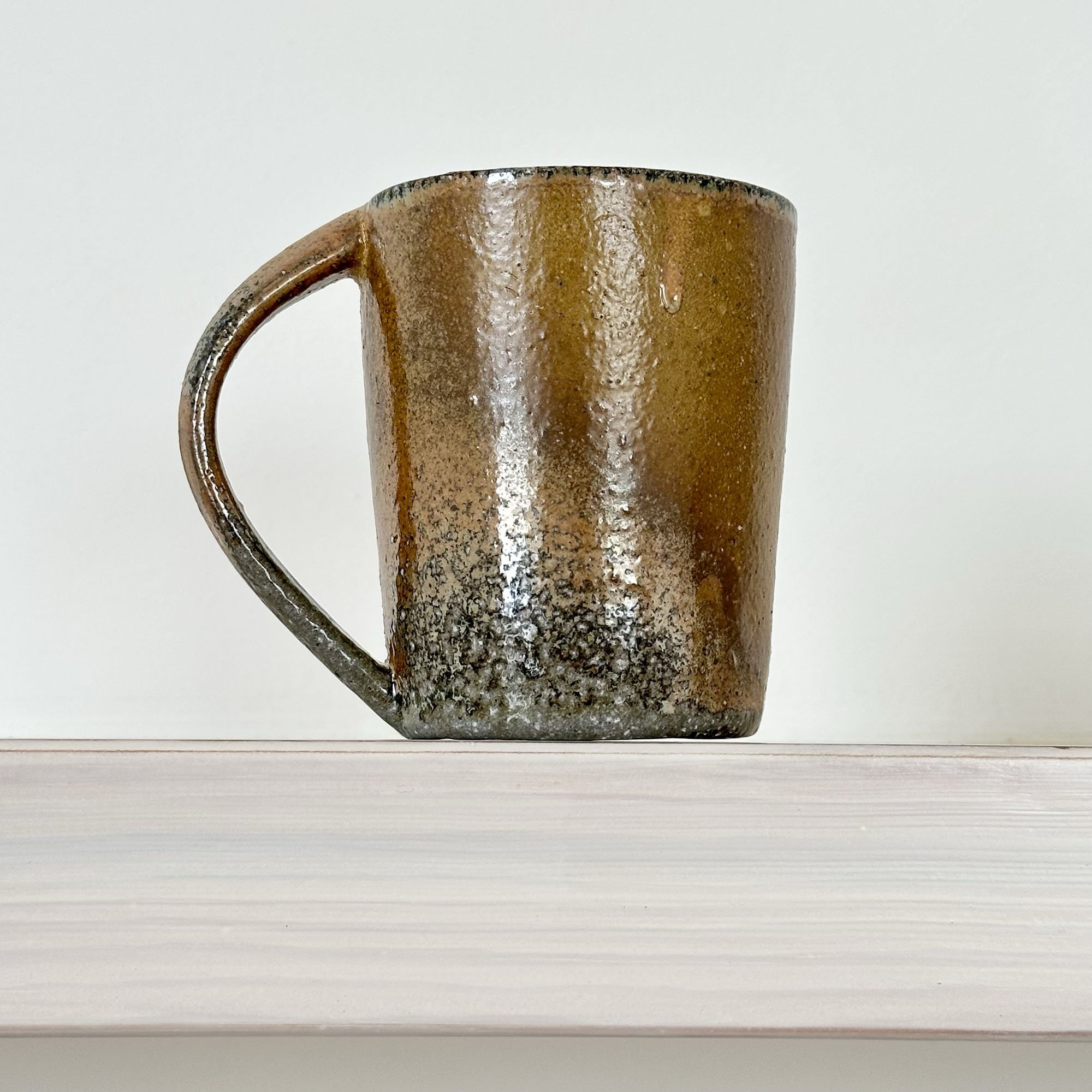 JSP26 Tall Ochre Shino Coffee Mug 8-2.jpg