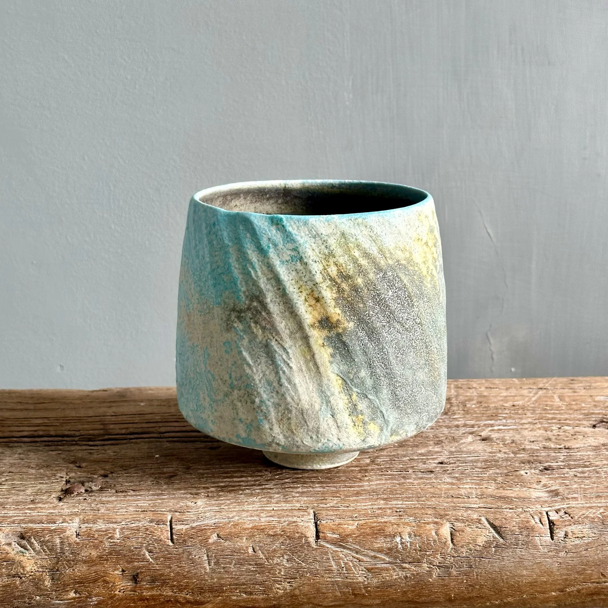 Summer Carved Oval Vessel