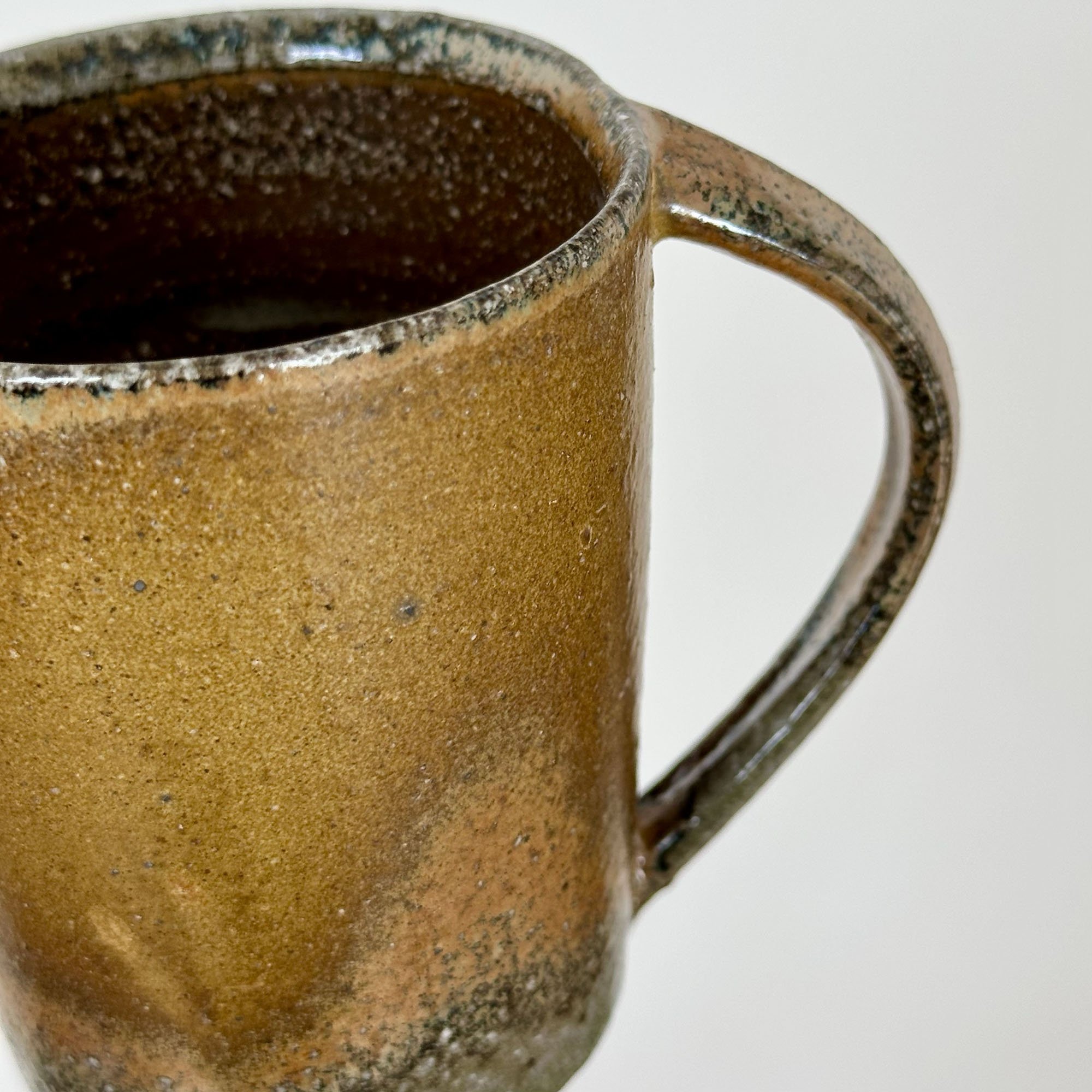 JSP26 Tall Ochre Shino Coffee Mug 8-4.jpg