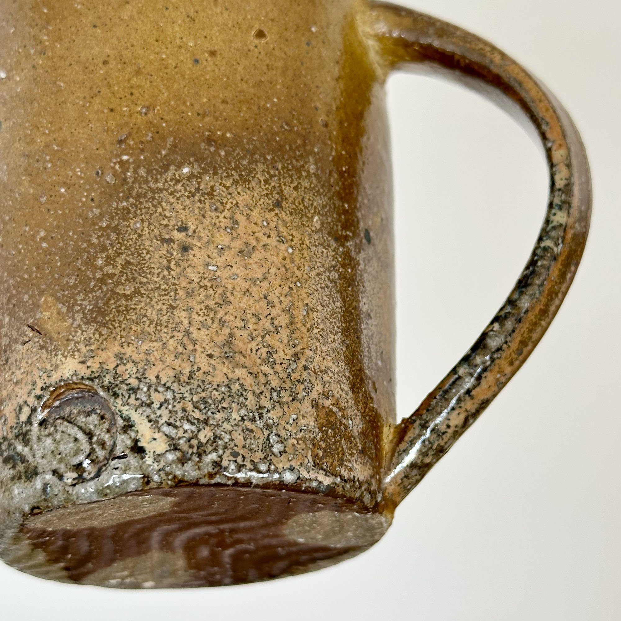 JSP25 Tall Ochre Shino Coffee Mug 7-4.jpg