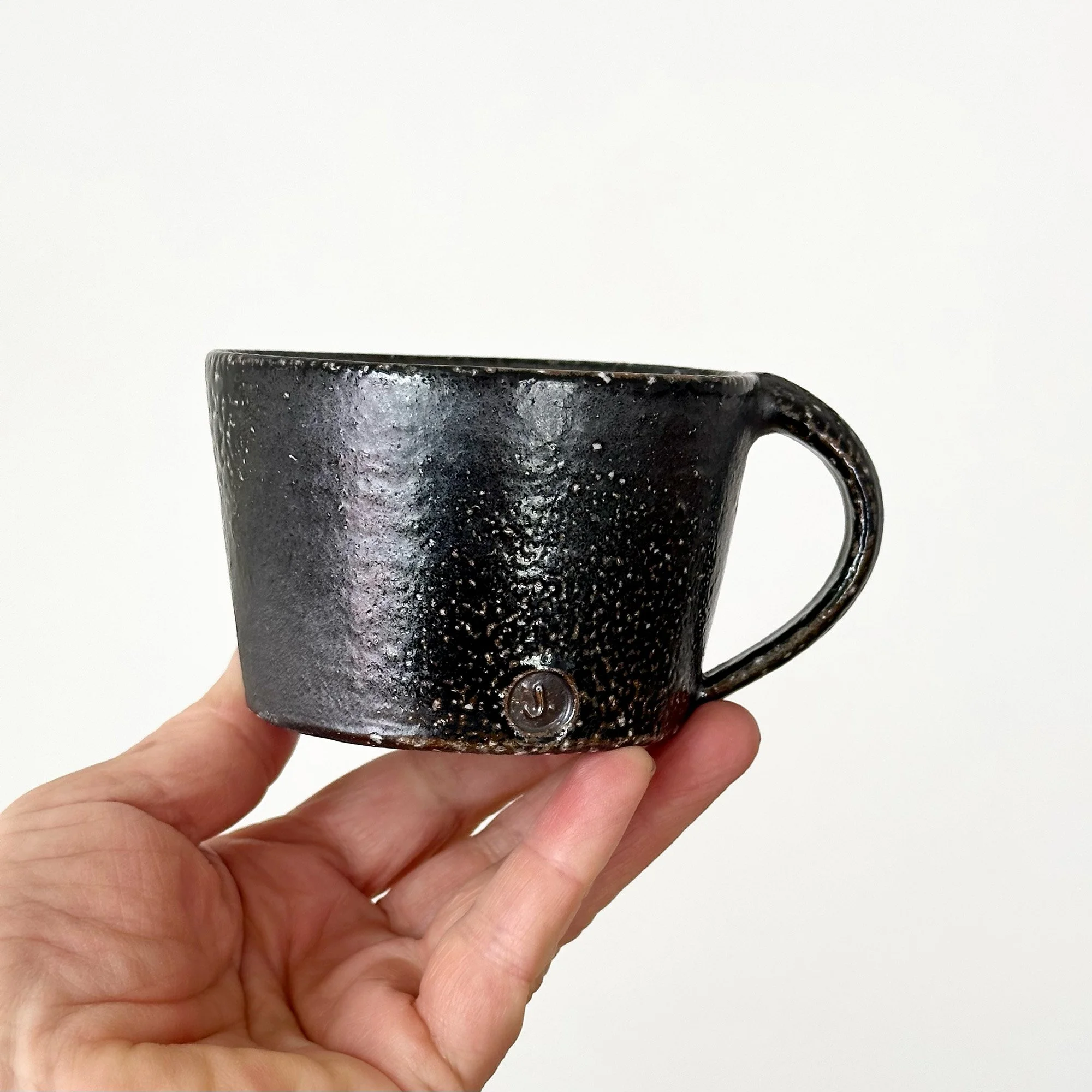 Black Shallow Coffee Mug 4