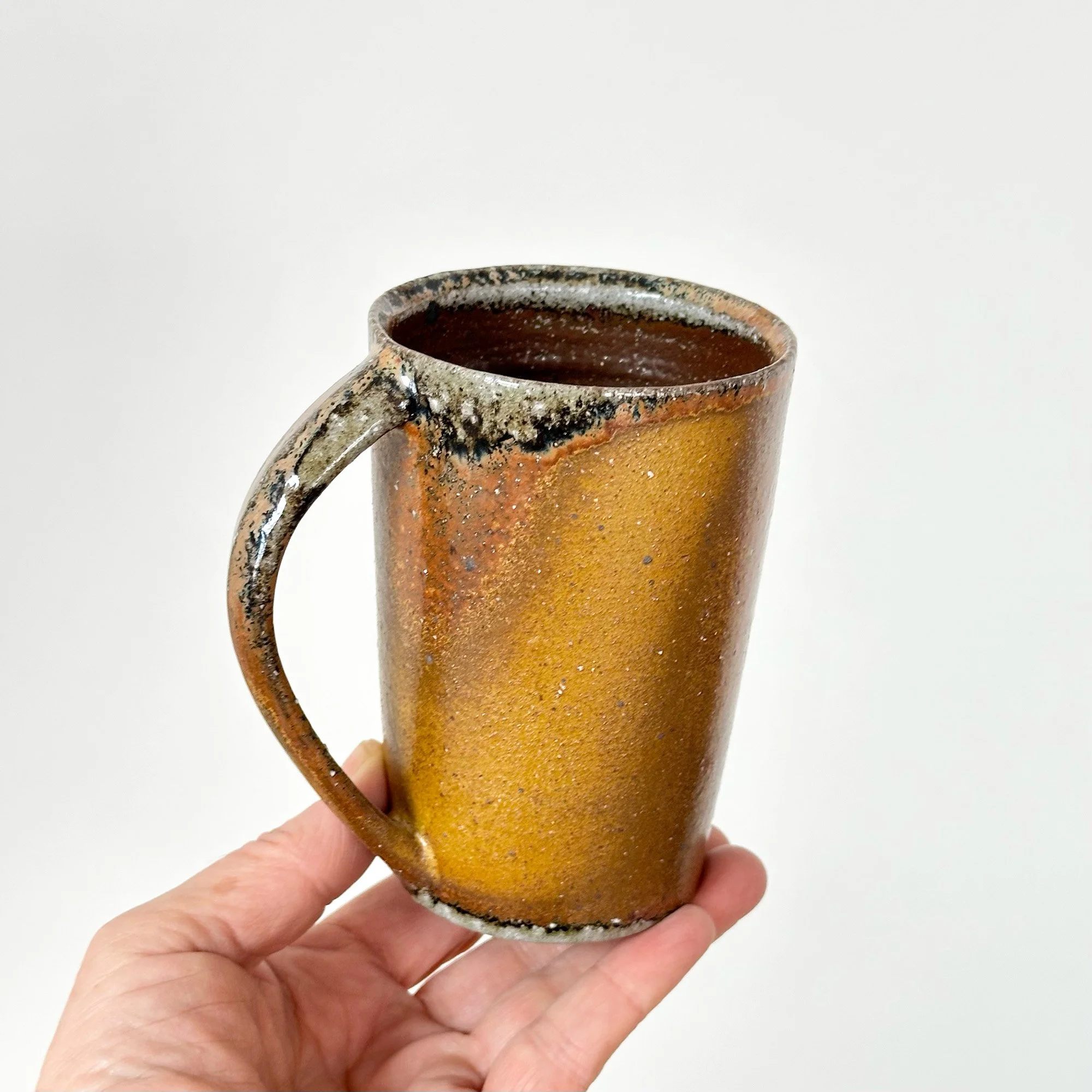 Ochre Tall Mug 1