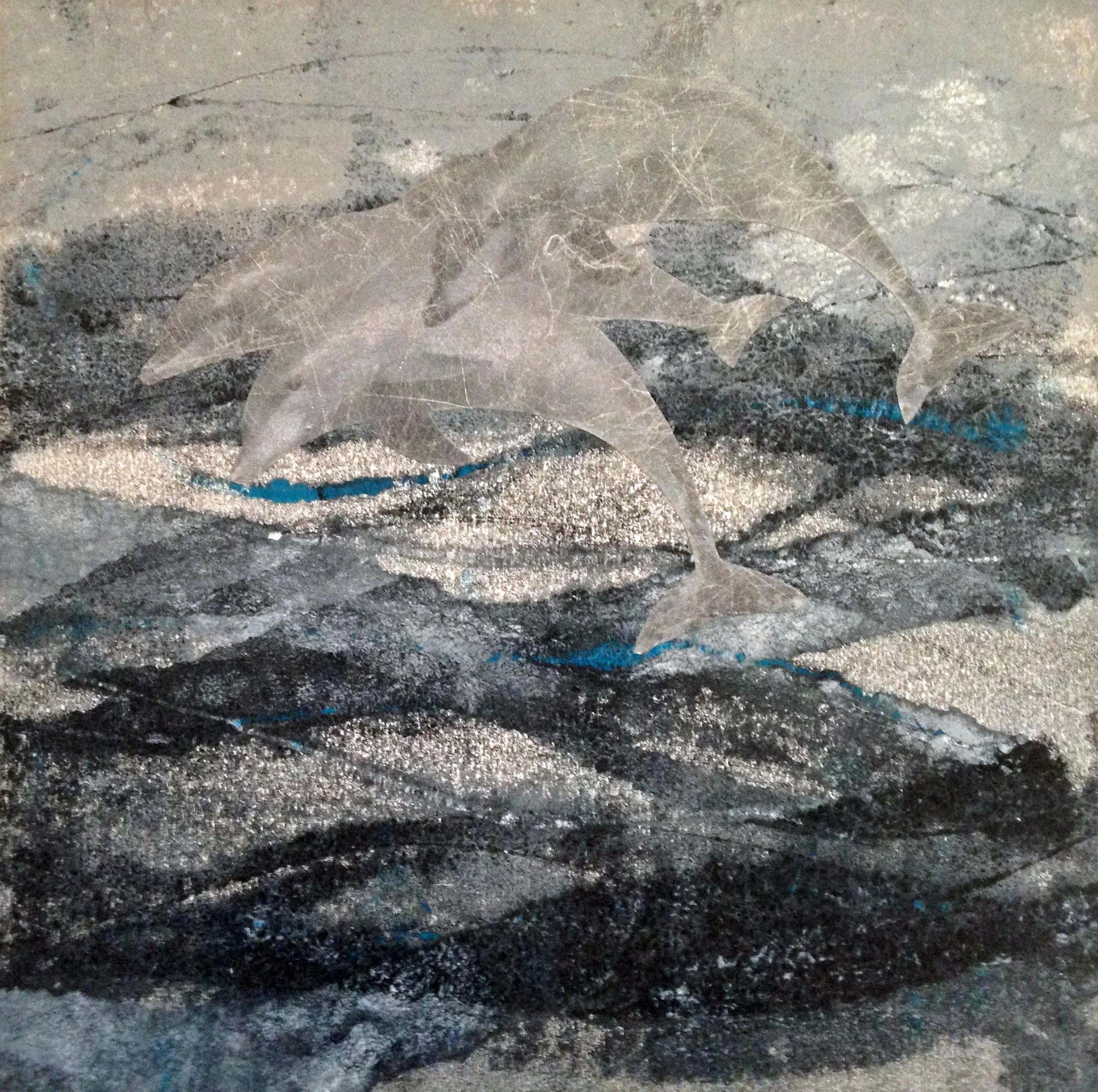 Seascape with dolphins.JPG