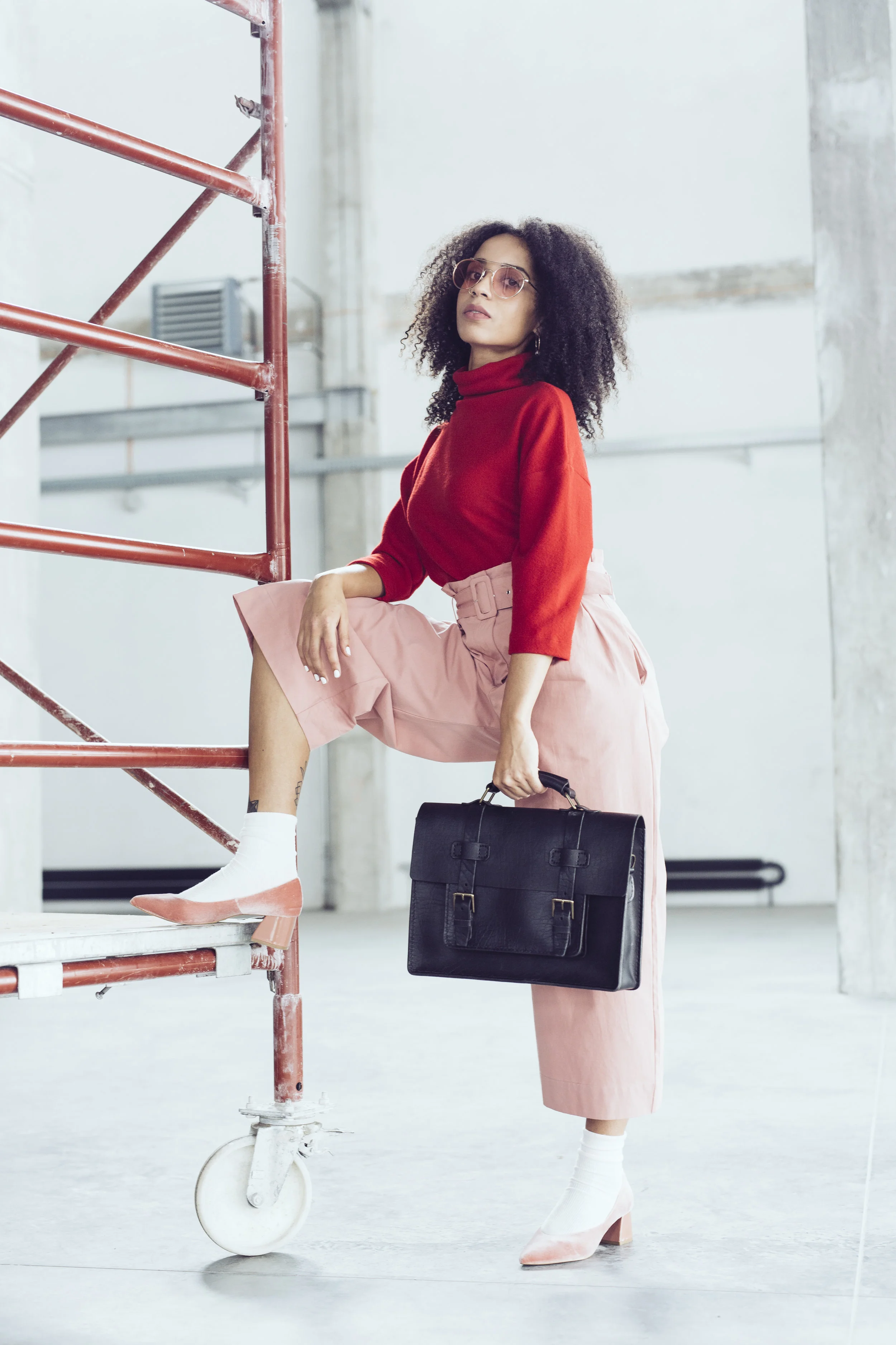 Handmade leather workbag