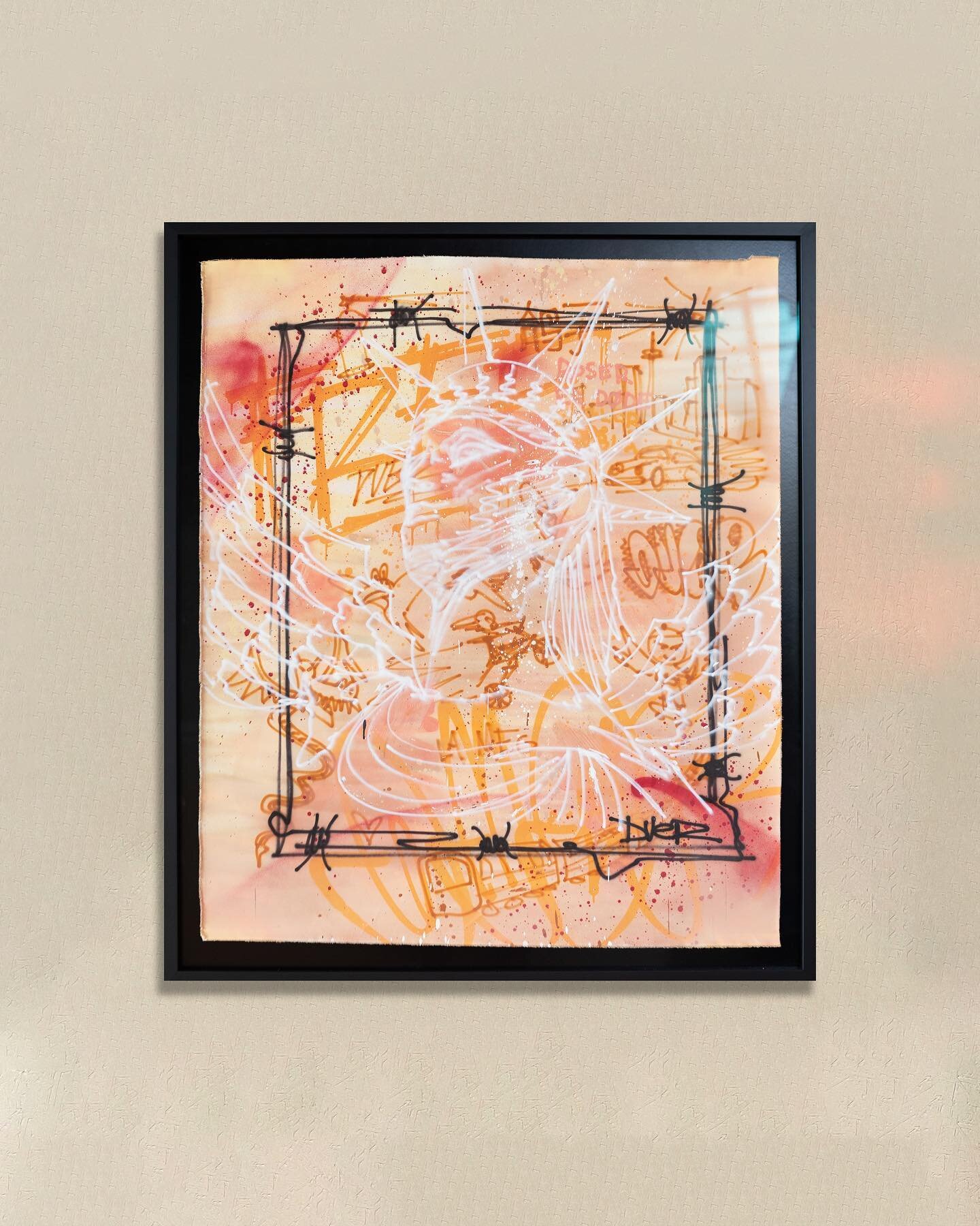 &laquo;Roser er d&oslash;de&raquo; 147x126cm 

Spraypaint on canvas framed

Original Artwork from the Prototype Exhibition 2021