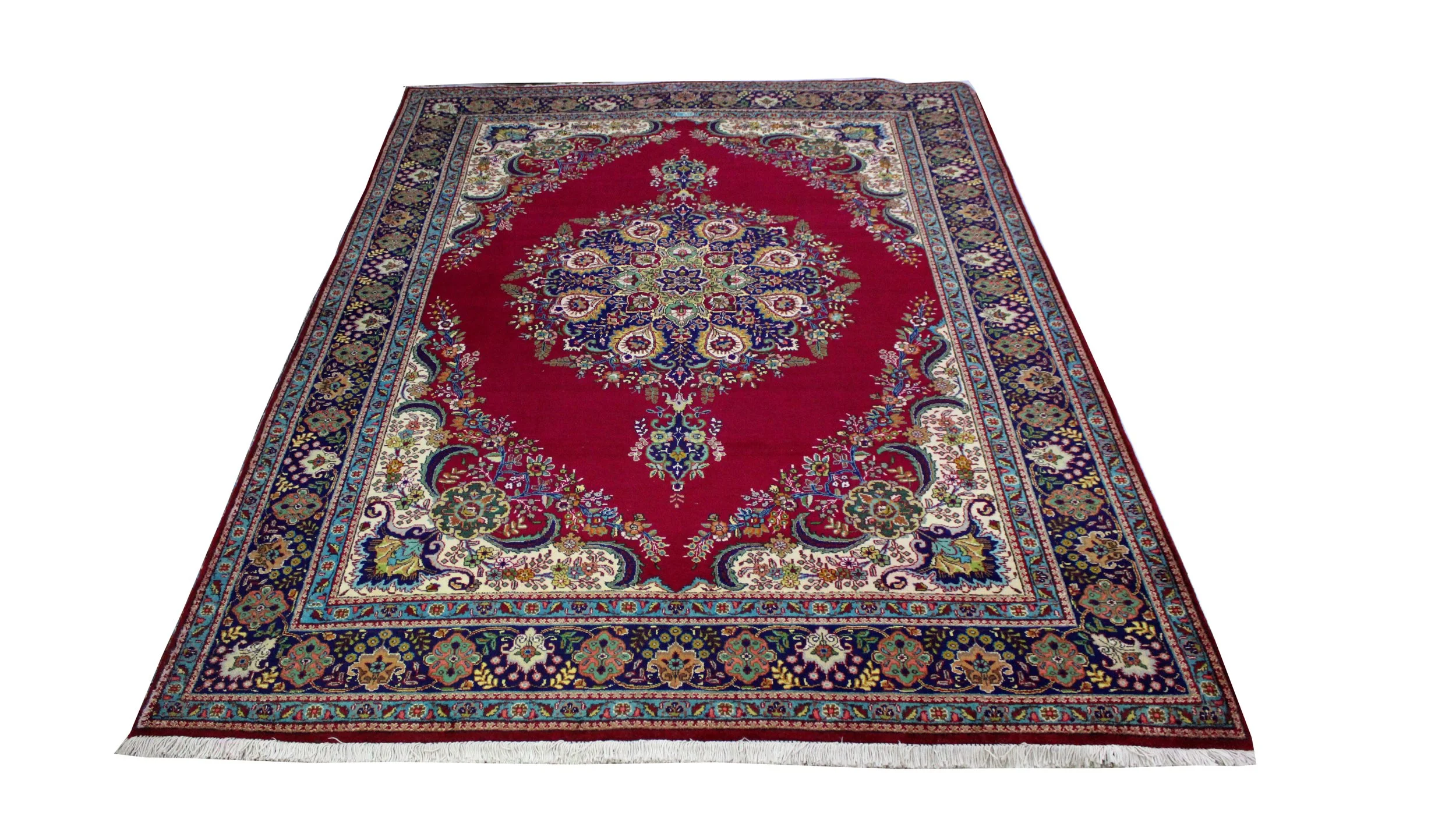 37906 IRAN TABREZ WOOL 3.42X2.44MTR 11.3X8.0FT QR15,000..jpg