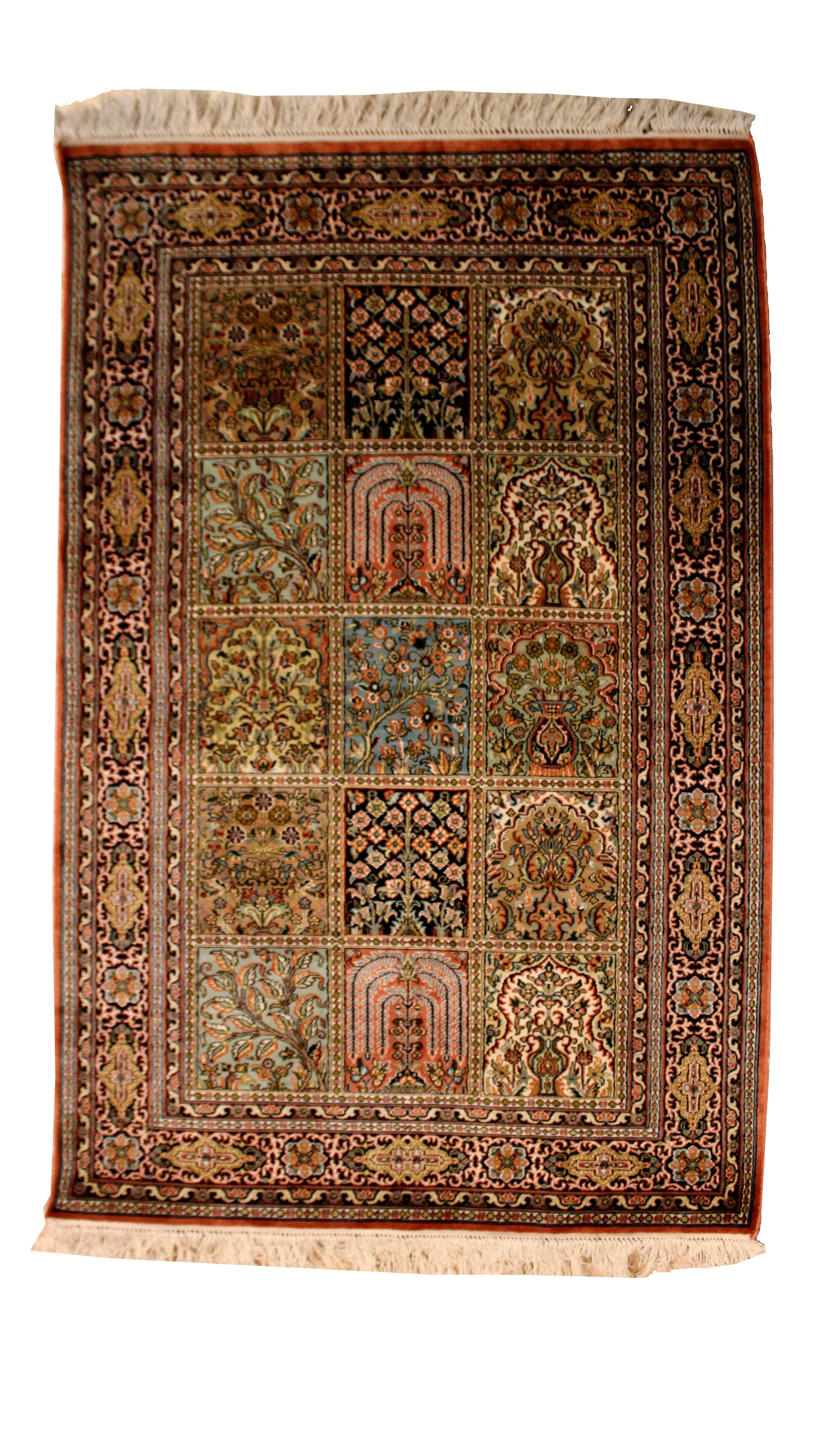 54918 - KASHMIR SILK ON SILK FOUR SEASONS 1.22 X 0.77 M QR7,500