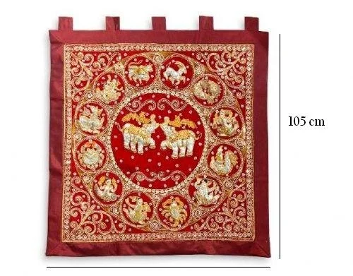 LH299L3 BURMA HOROSCOPE WALL HANGING 105 X 105 CM QR.595