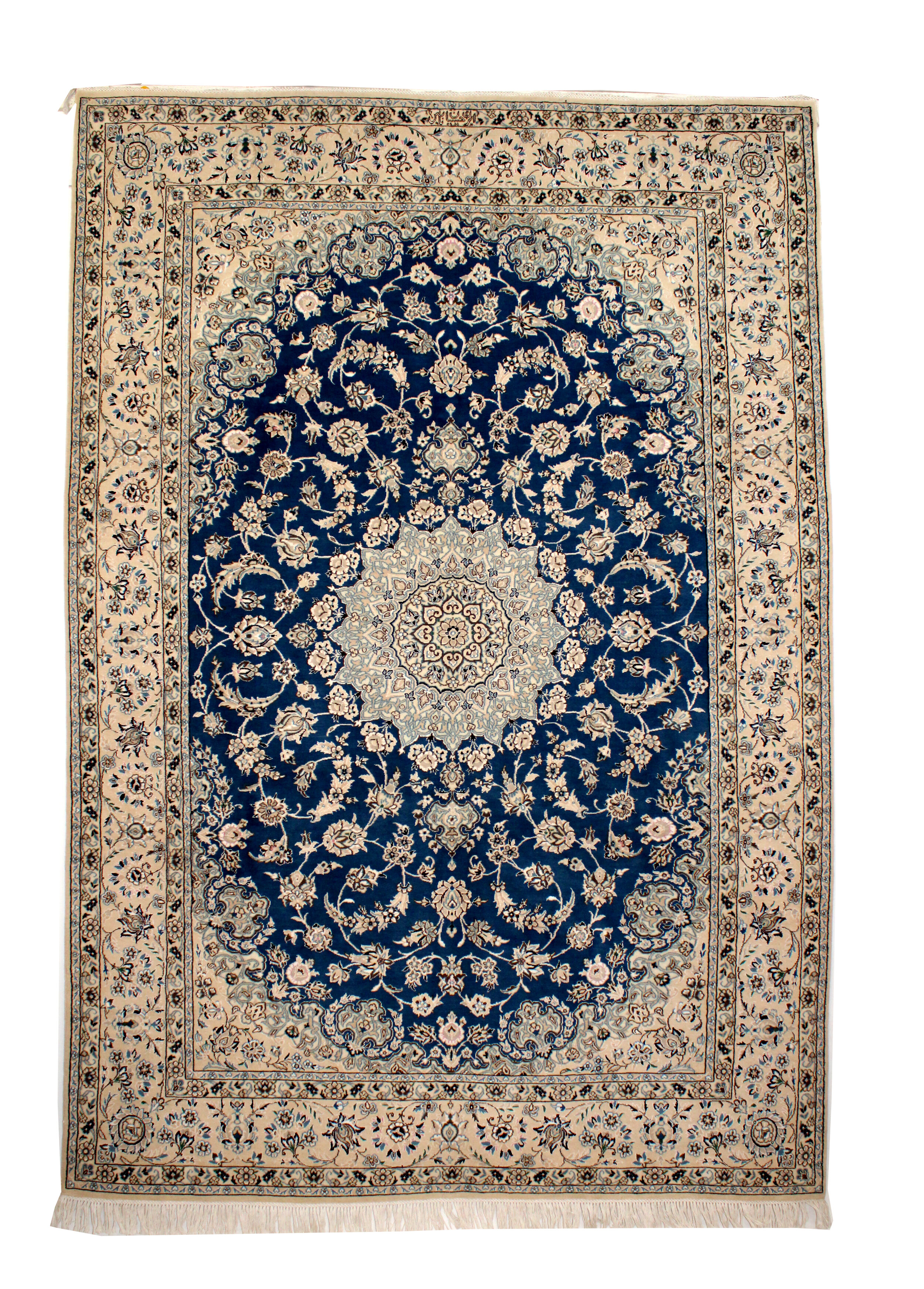 56928 IRAN NAIN NOWLA PART SILK 2.94 X 1.99 MTR QR20,000