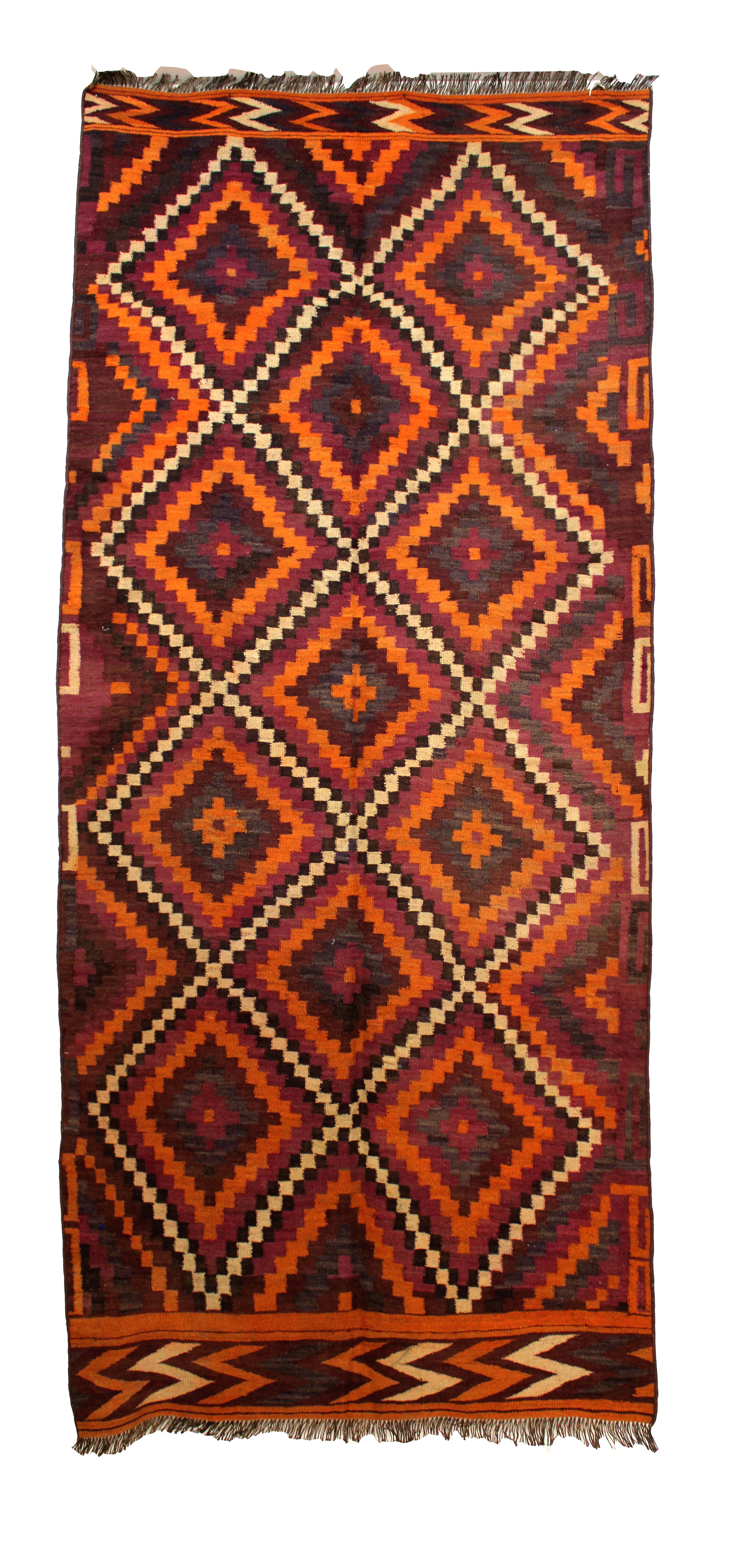 55619 AFGHAN MAIMANA KILIM 2.87X1.32MTR  QR2,000 