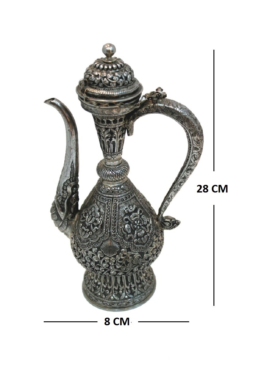 LH72A HAND CRAFTED SILVER BURMA ARABIC AFTABA  QR5,325