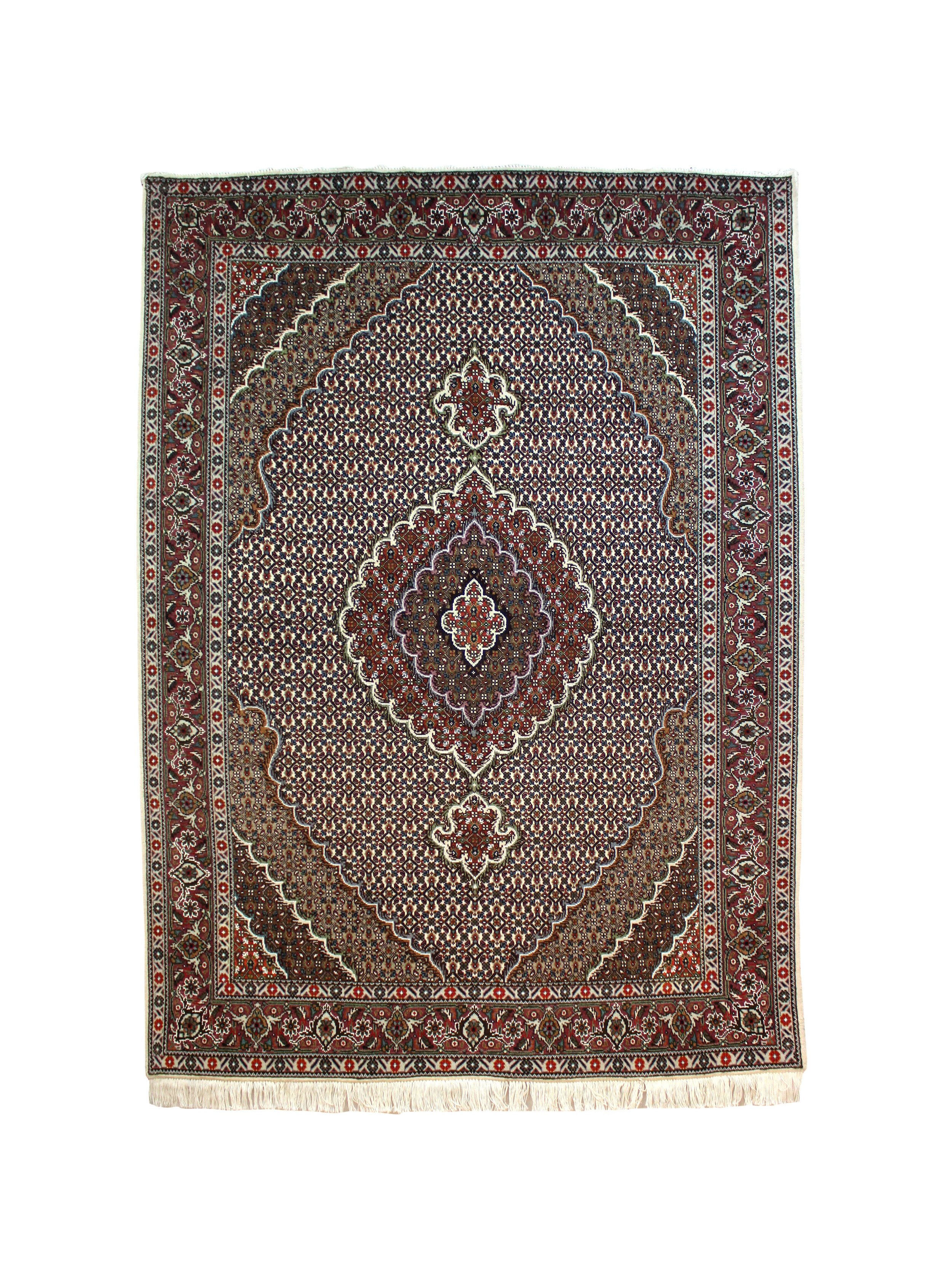 44451 IRAN TABREZ PART SILK MAHE 2.06X1.55MTR QR14,000 