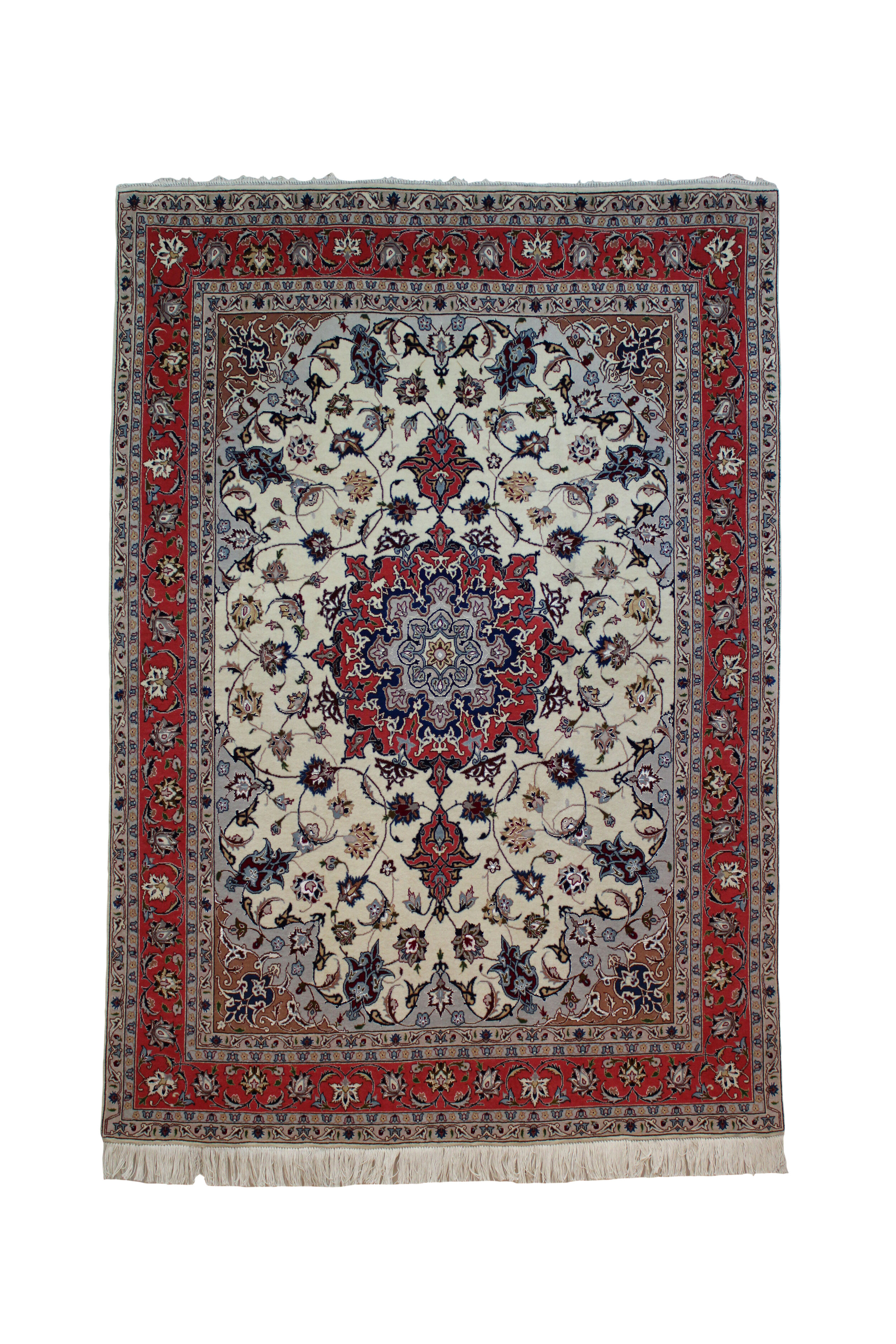 48063 IRAN TABREZ PART SILK  2.01X1.53MTR QR20,000 