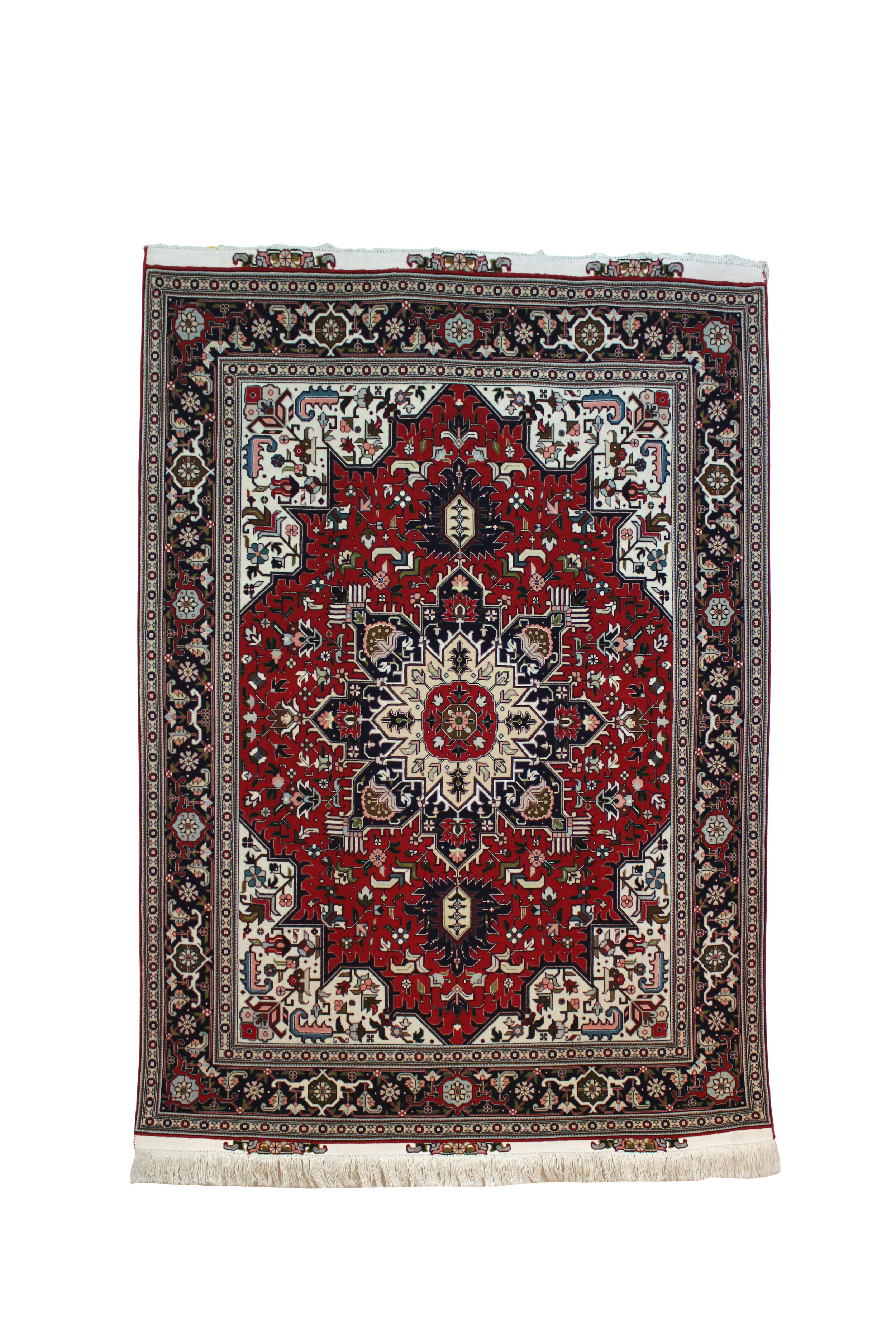 56364 IRAN TABREZ PART SILK  HERIZ DESIGN 2.00X1.48MTR QR20,000 