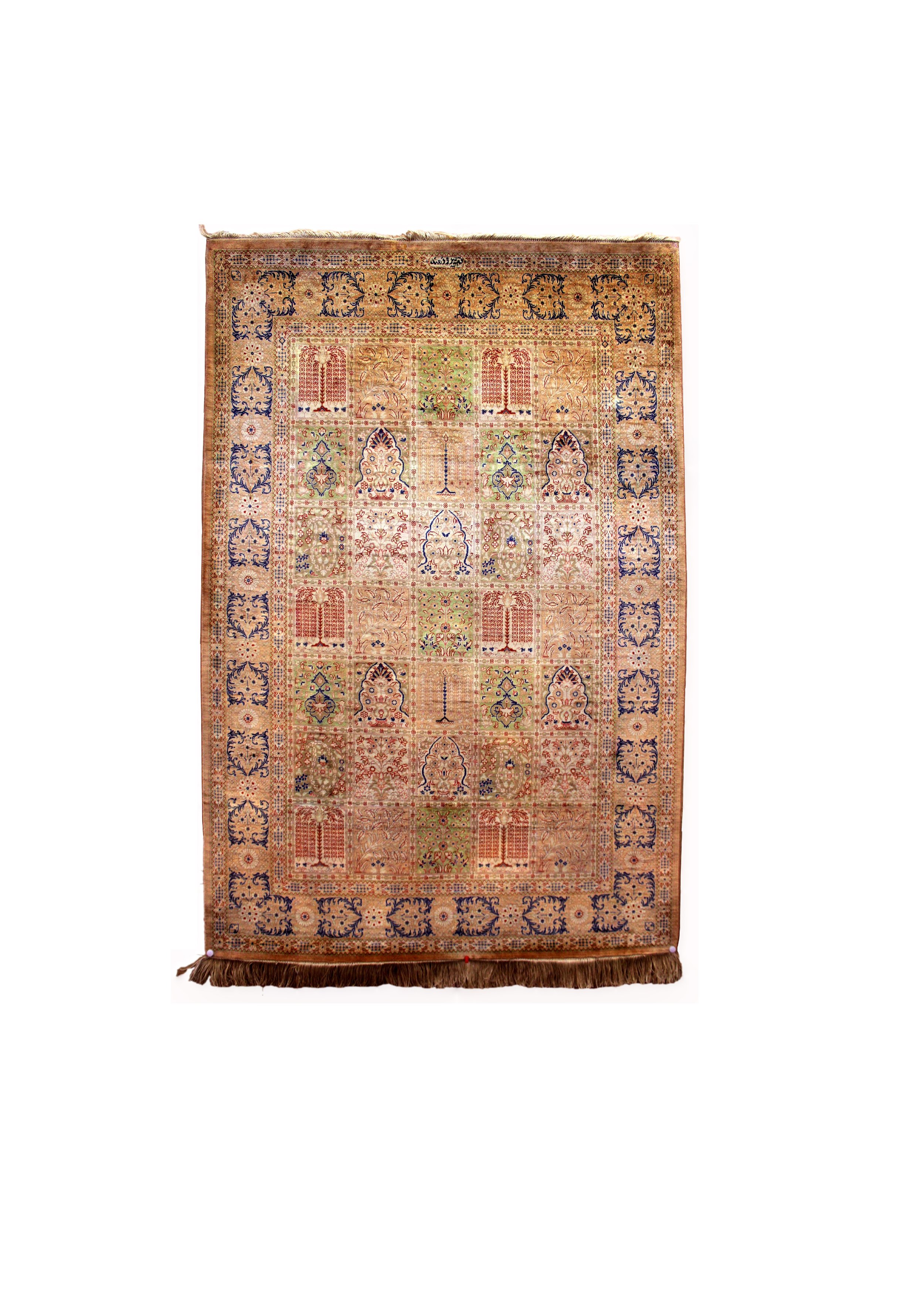 51667 IRAN QUM SILK 1.45X0.94MTR QR21,995. 