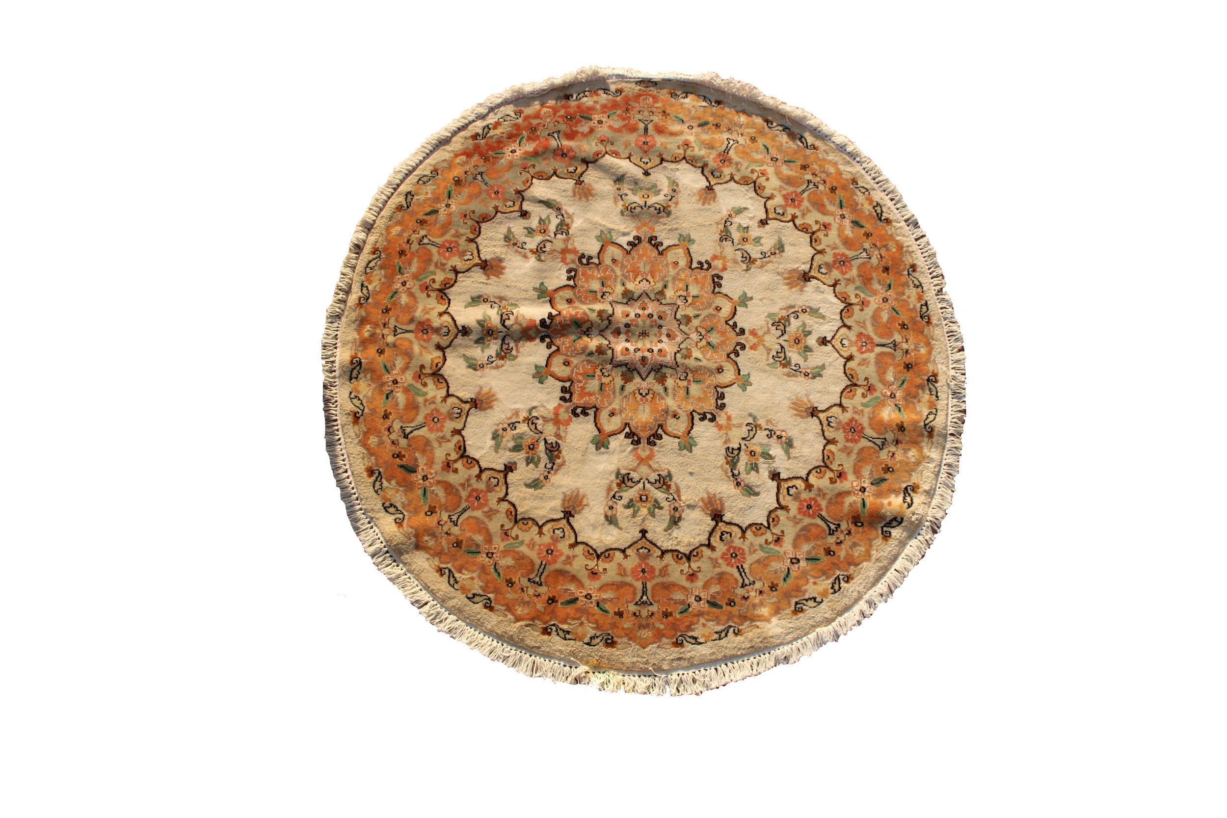 56988 PAK HYDERABAD ROUND MEDALION PART SILK 1.57X1.57MTR QR4,100. 