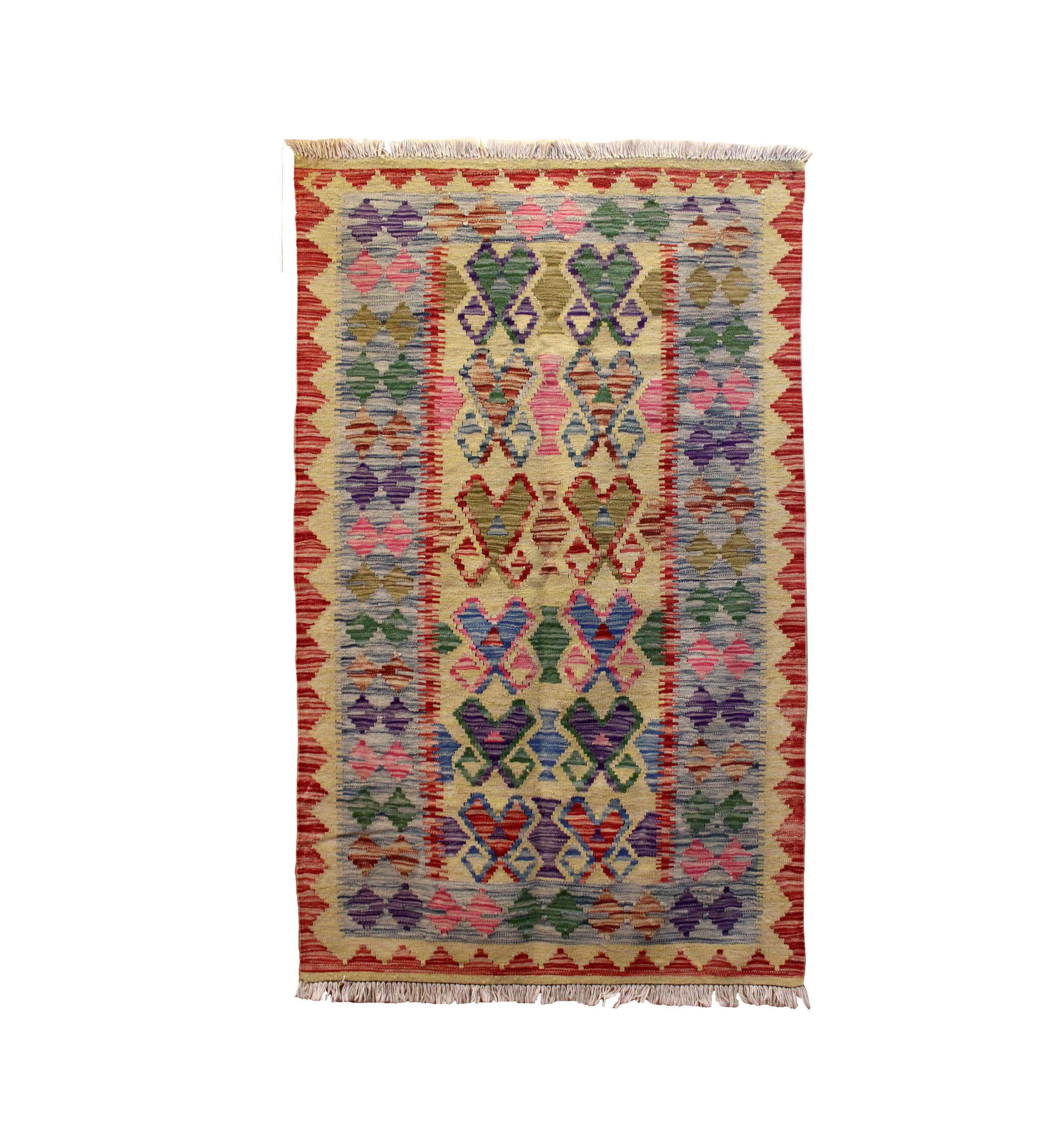 56581 AFGHAN MAIMANA GHAZNI KILIM 1.53X1.02MTR QR775.