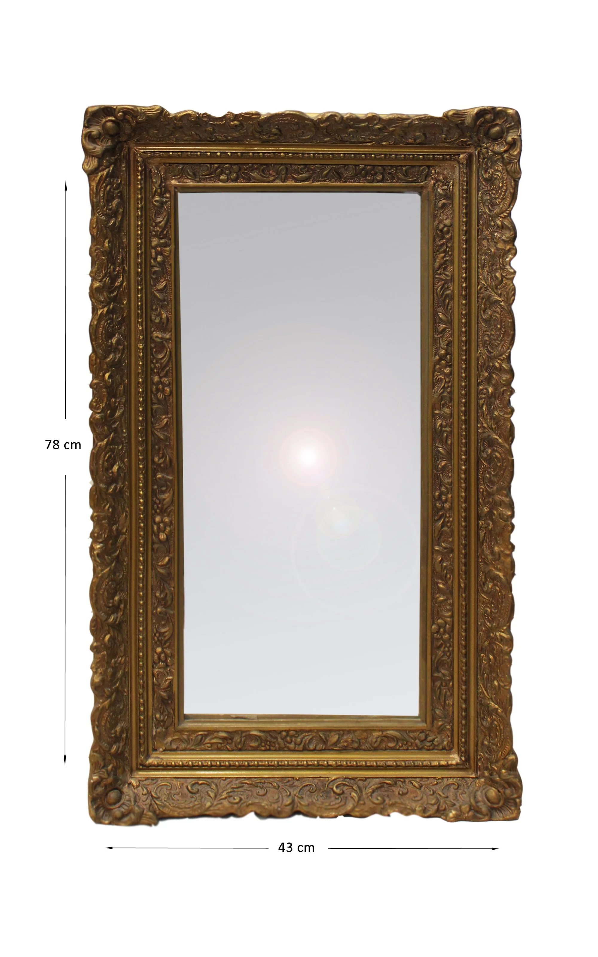 ATL914 WOODEN MIRROR FRAME SIZE:78CMX43CM QR750.