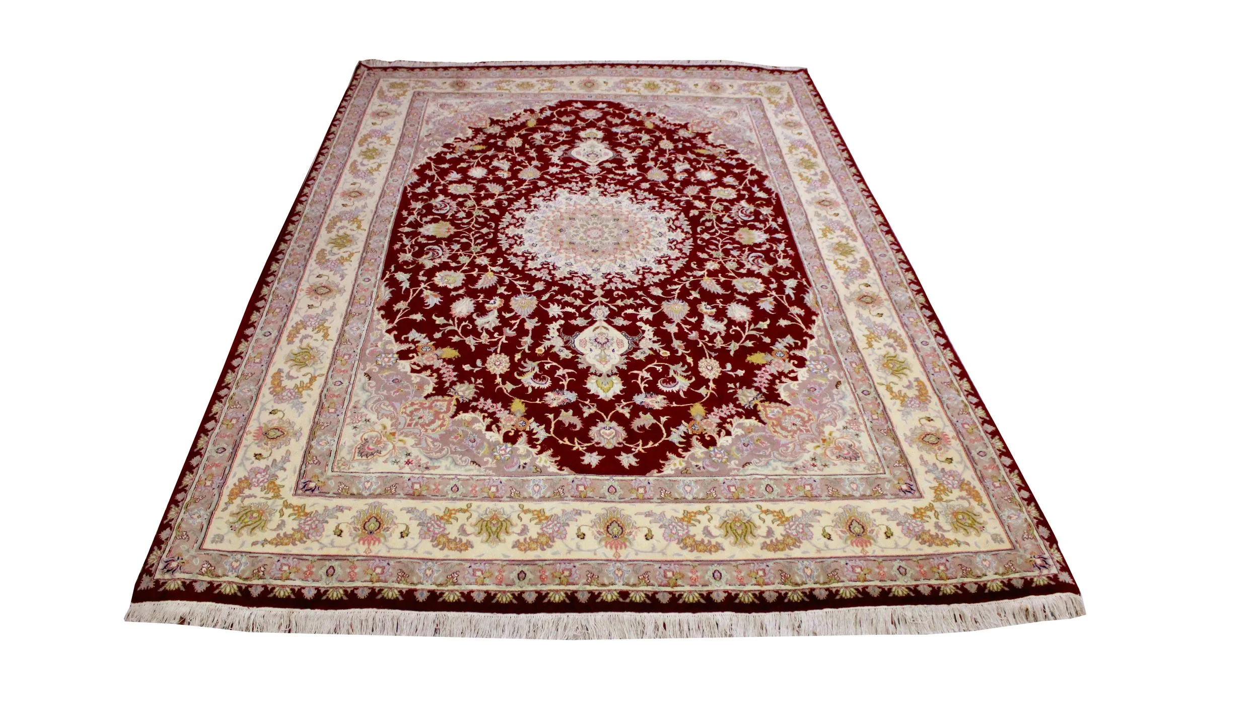 50982 IRAN TABREZ PART SILK NAKSHA DESIGN 3.43X2.44MTR 11.3X8.0FT QR65,550..jpg