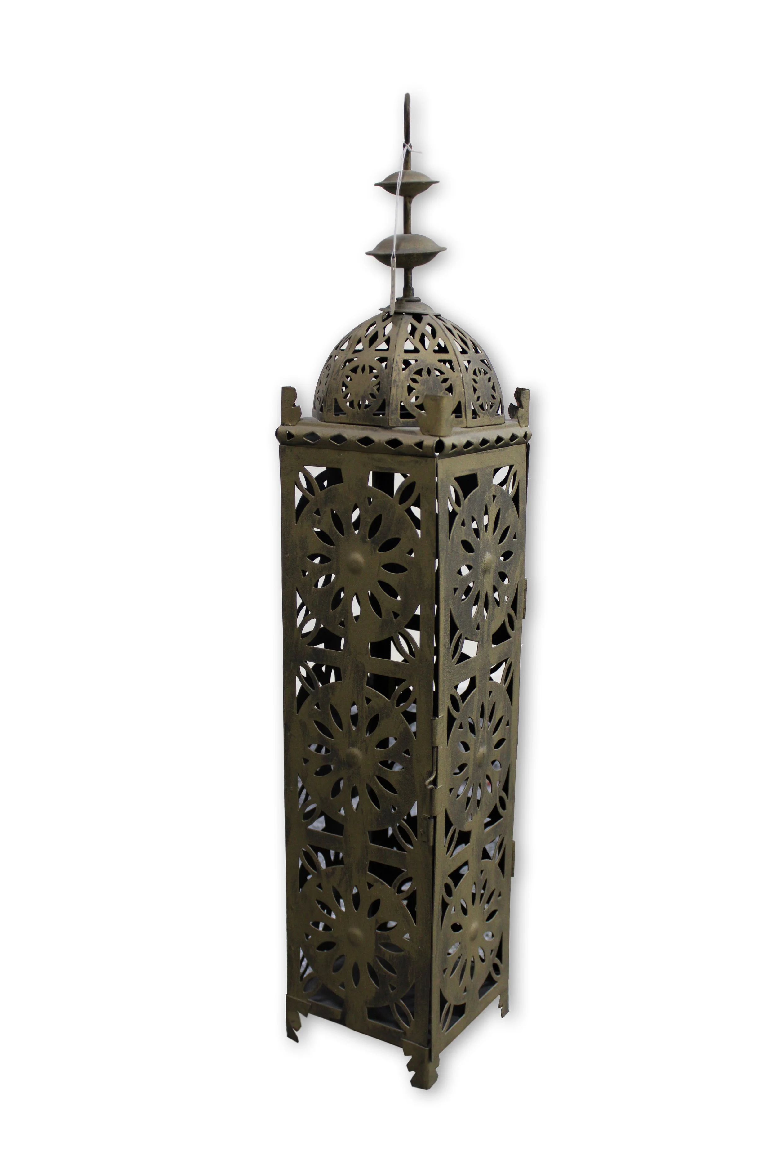 LH039L2 ARABIC JALI LANTERN  SIZE:H:57XW:11CM  QR195