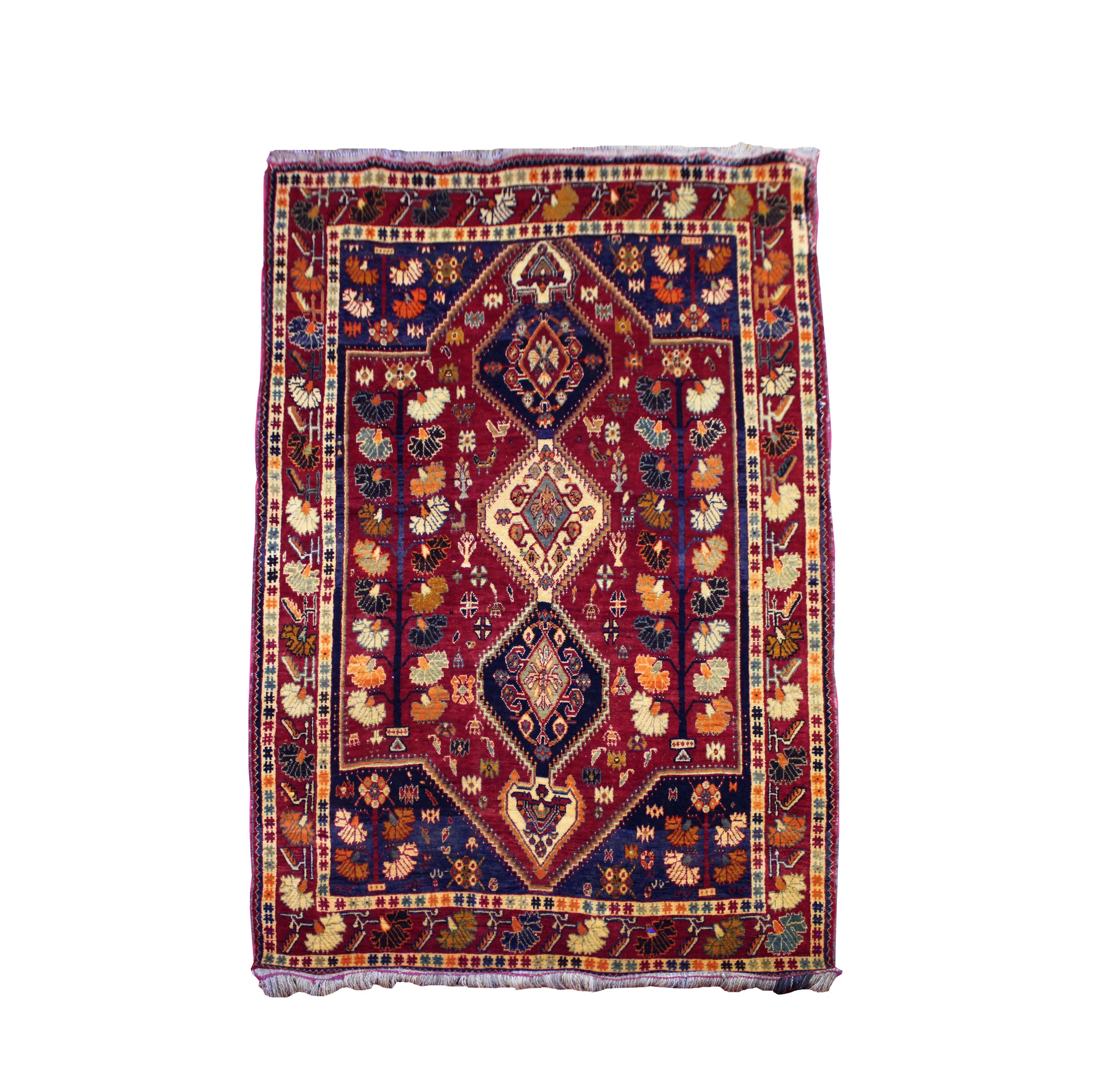 55565 PERSIAN SHIRAZ WOOL ON WOOL  2.64X1.60MTR 8.8X5.3FT QR5,500