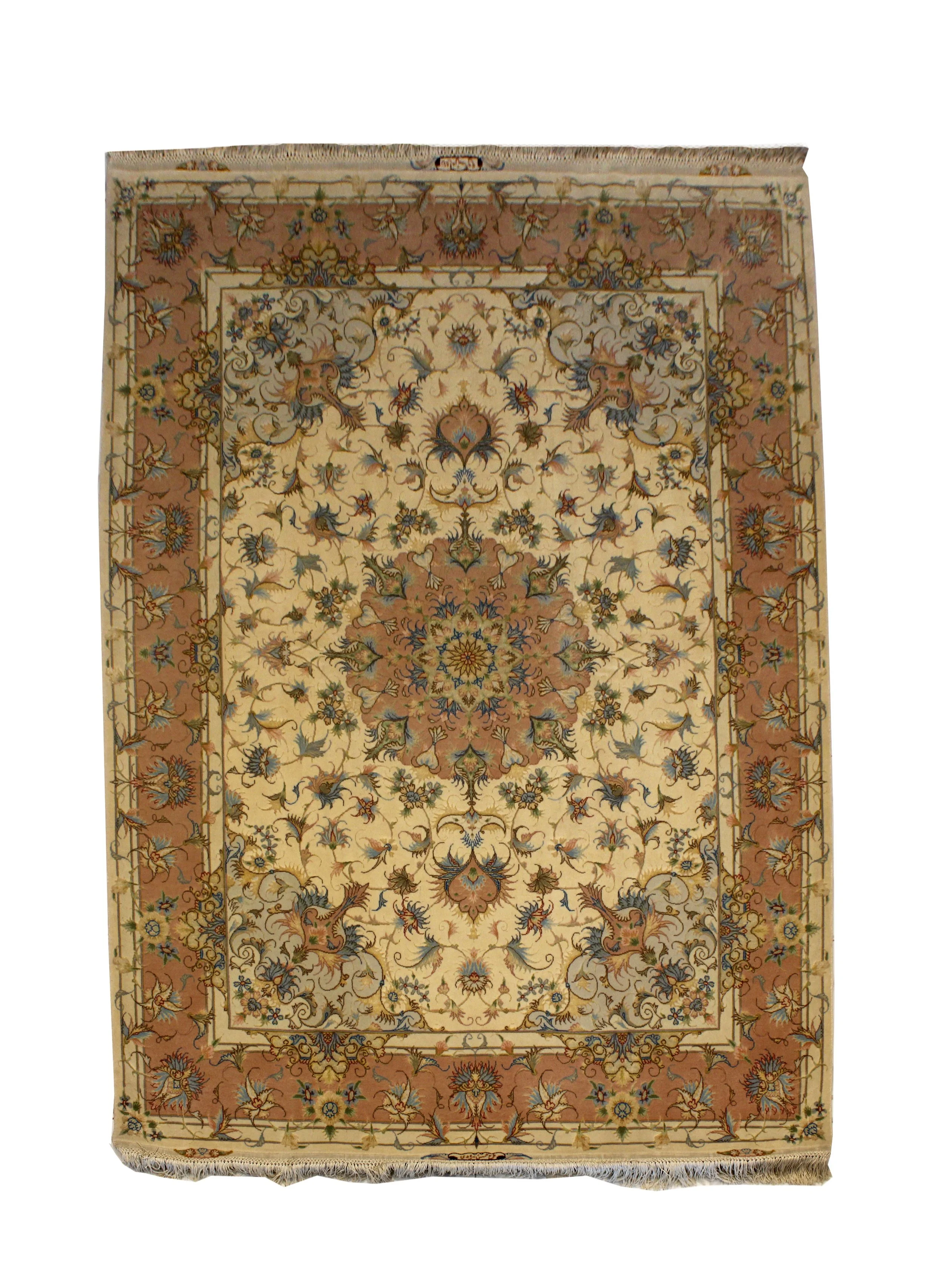 AM38331 IRAN TABRIZ NAQSHA SILK BASE 2.14X1.54MTR 7.0X5.0FT.jpg