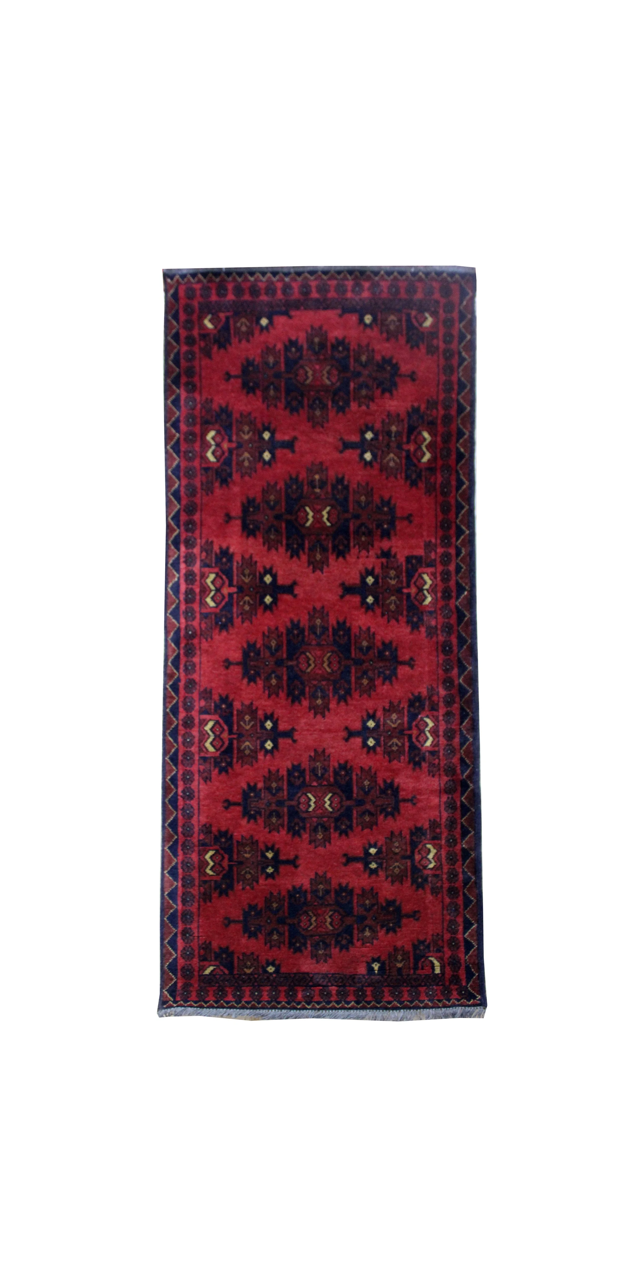 49067 TURKOMAN ANDKHOY RUNNER 1.99X0.76MTR 6.5X2.6FT QR1,800.